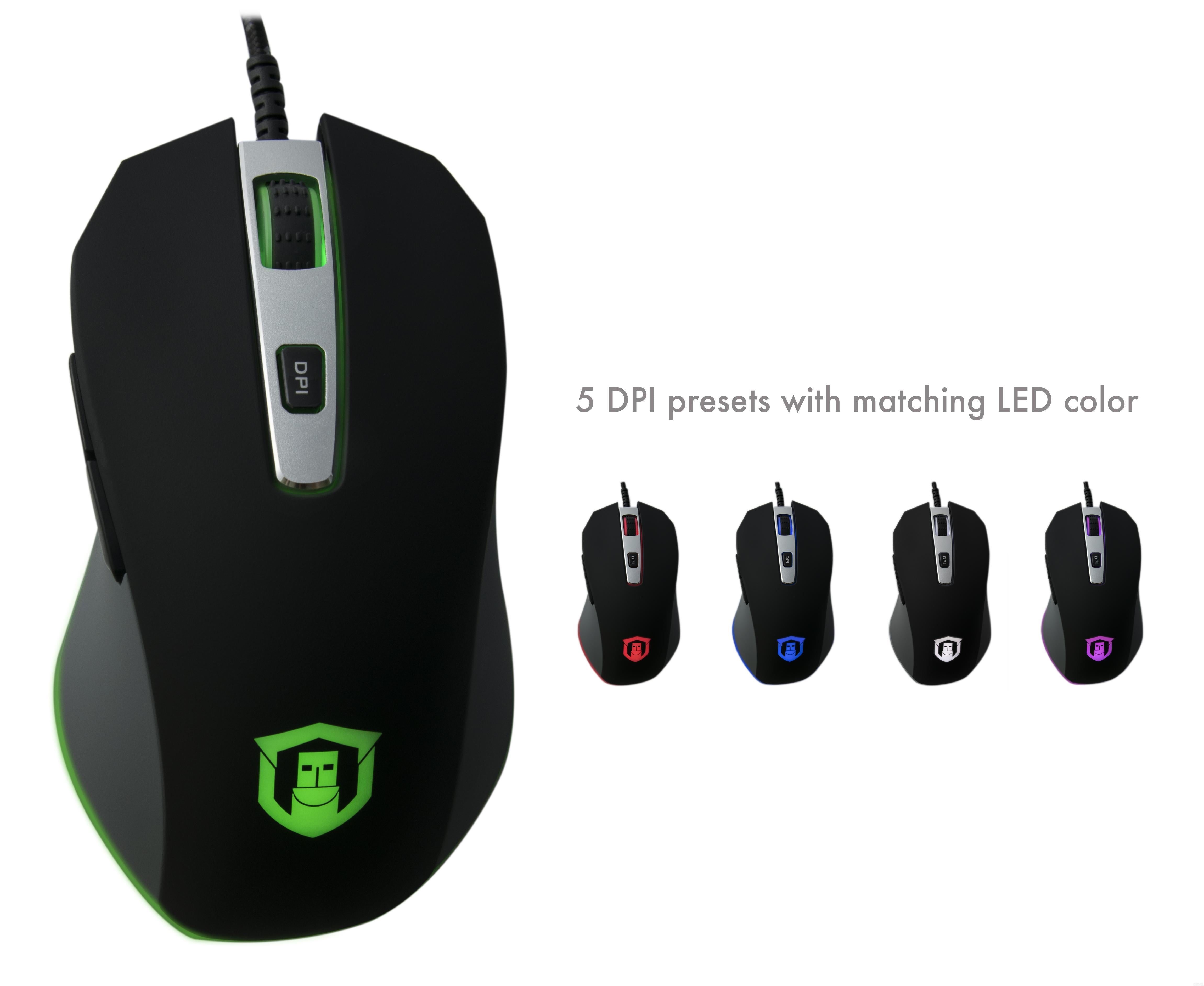Plugable High-Performance Gaming Mouse - Wired Ergonomic Optical Mouse with Precision Tracking for PC, Mac, Laptop - Perfect for FPS, MMO, eSports & Office Work
