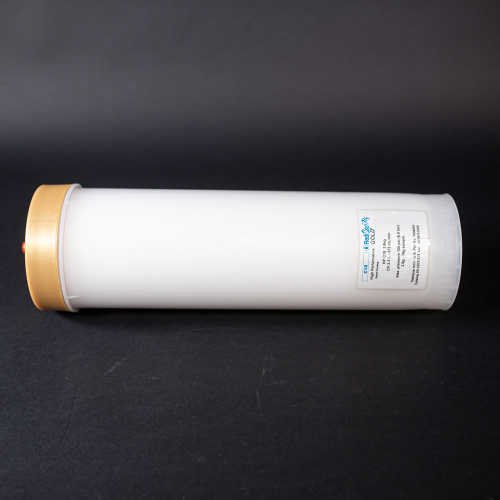RediSep Gold® C18 Reversed Phase HPLC Column - 3.8kg (1-Pack) | High Purity Separation for Pharmaceutical & Chemical Analysis | Ideal for Lab Research, Quality Control & Chromatography Applications