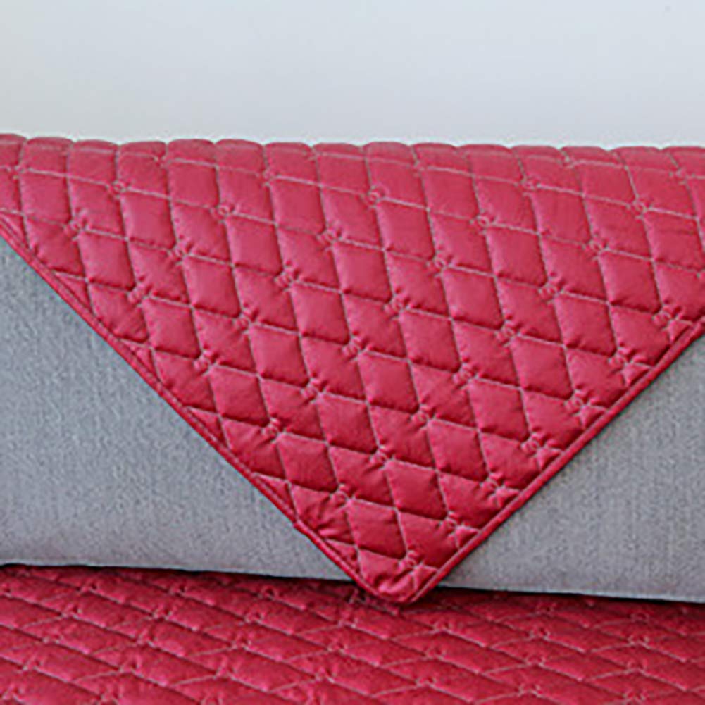 Quilted Anti-Slip Washable Sectional Sofa Cover for Dogs & Cats - Waterproof Pet Furniture Protector, Stain Resistant Couch Slipcover (Gray, 110x180cm/43x71inch, Rectangle) - Perfect for Living Room, Bedroom & Pet-Friendly Homes