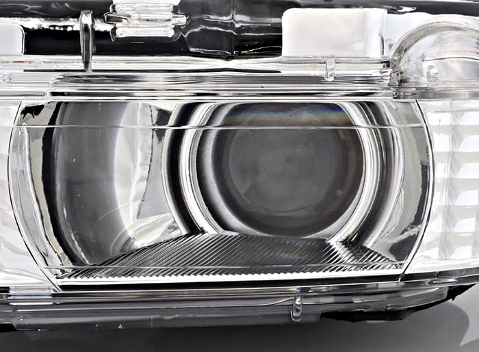 Lexus RX300 Headlights Lamps Set - Halogen Chrome Trim for Driver & Passenger Side (2001-2003 Models) | Perfect for Night Driving & Vehicle Restoration Projects