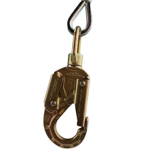 **All-in-One Adjustable Tree Lanyard Flip Line Kit with Removable Better Grab Adjuster & Swivel Eye Snaphook – 5/8 Inch x 12 Feet – Fall Protection Gear for Arborists & Tree Climbers – Perfect for Tree Trimming, Logging & Outdoor Work**