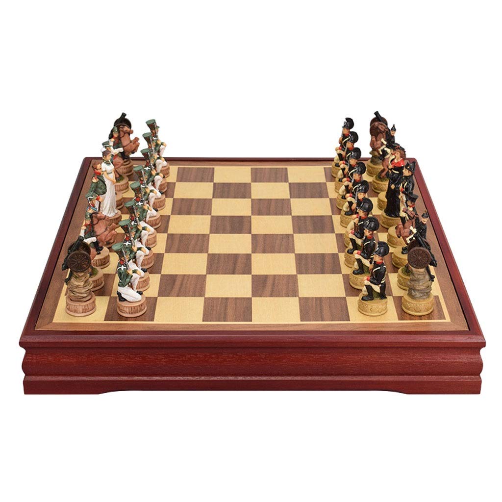 Premium Wooden Chess Set with Board - International Chess Game for Adults & Kids, Travel & Home Use - Perfect Gift for Birthday & Holidays (Color: A)