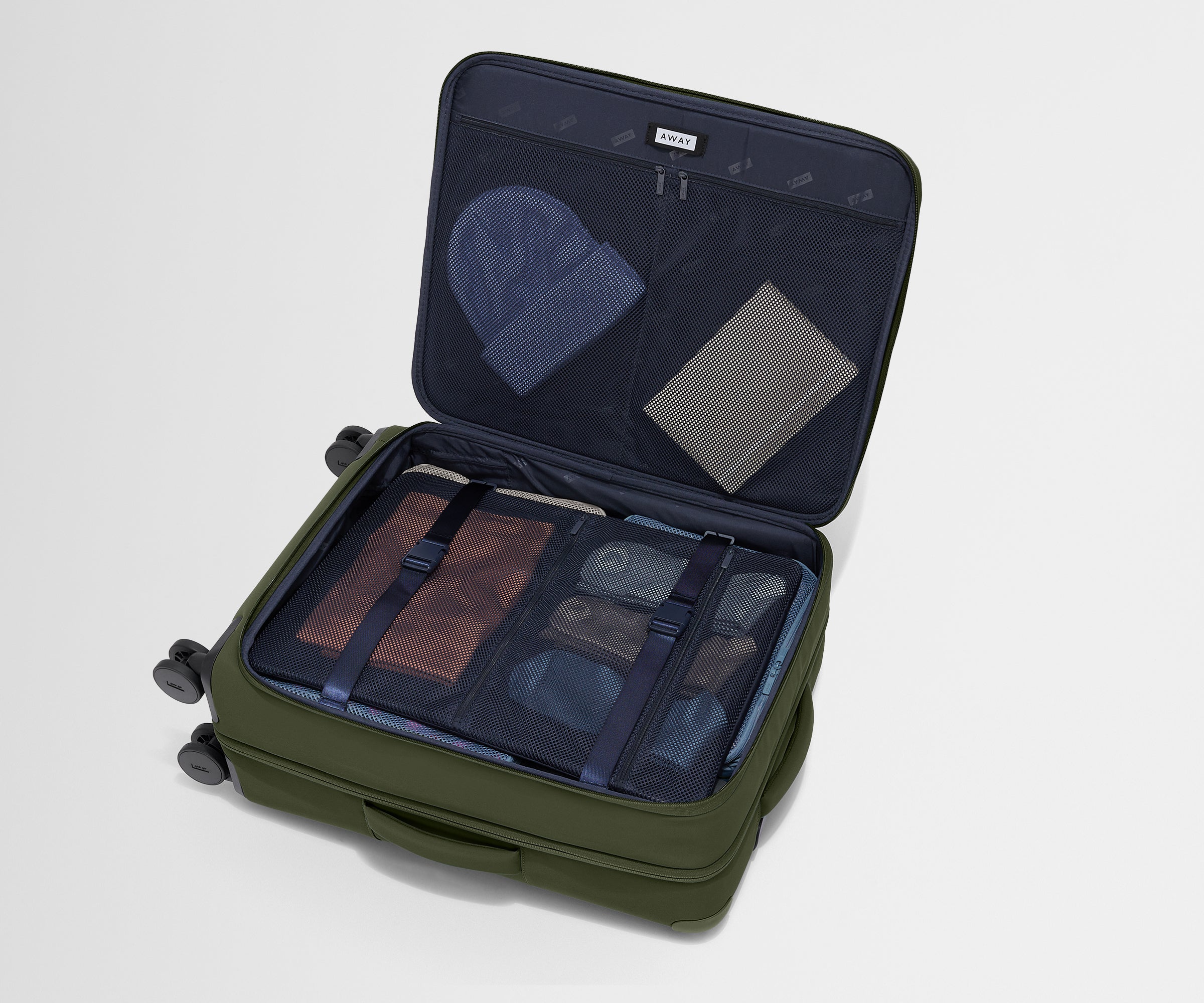 Premium Softside Medium Luggage in Olive Green - Lightweight & Durable Carry-On for Travel, Business Trips & Weekend Getaways