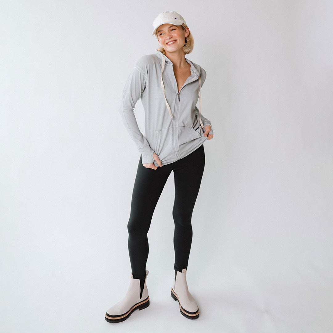 Albion Women's Lightweight Zip Up Hoodie - Soft Fleece Lined Pullover for Casual Wear, Gym & Outdoor Activities