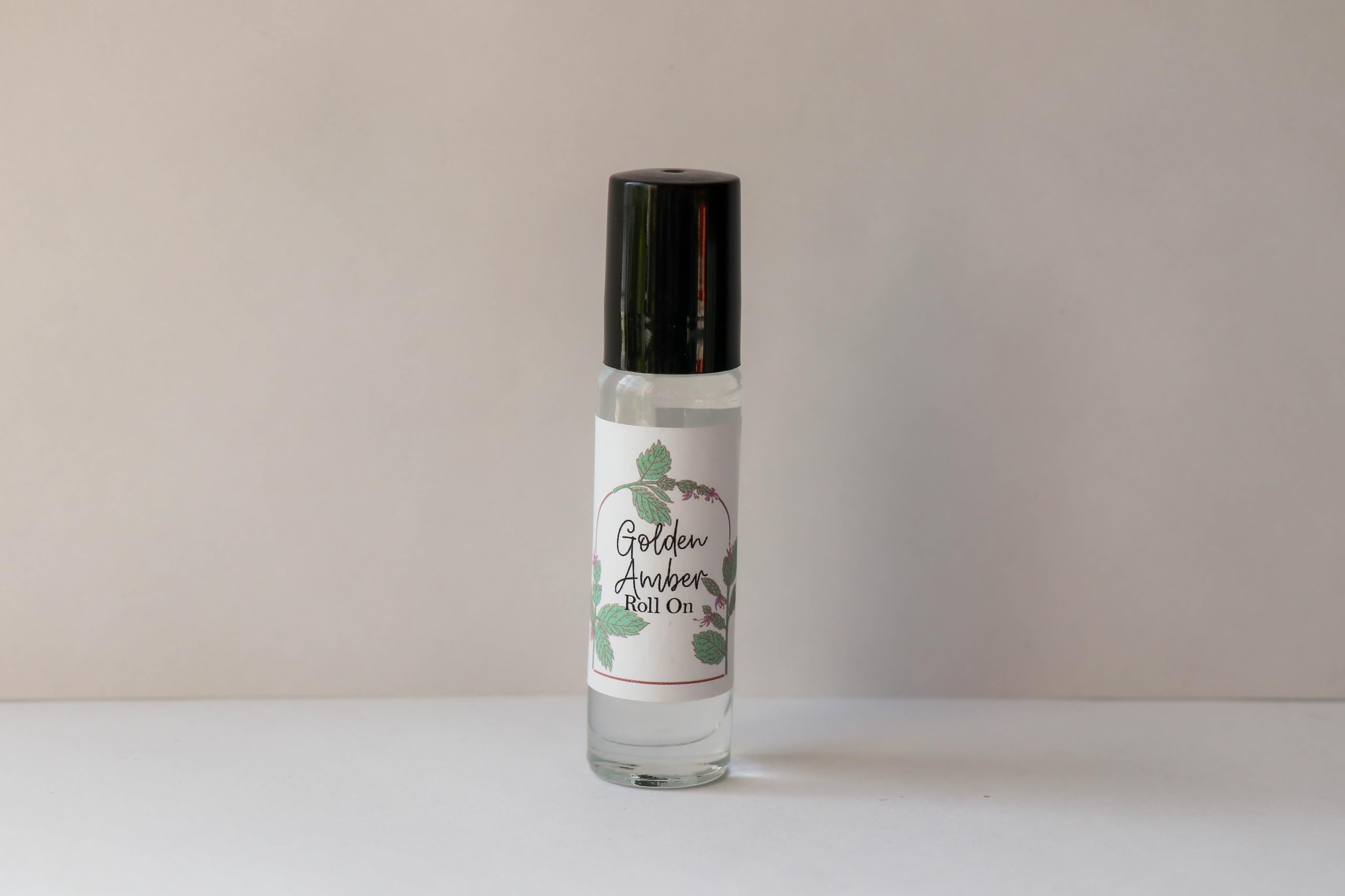 Golden Amber Perfume Roll-On Essential Oil - Long Lasting Fragrance for Women & Men, Natural Aromatherapy Scent for Stress Relief & Relaxation, Perfect for Daily Wear, Travel & Gifts