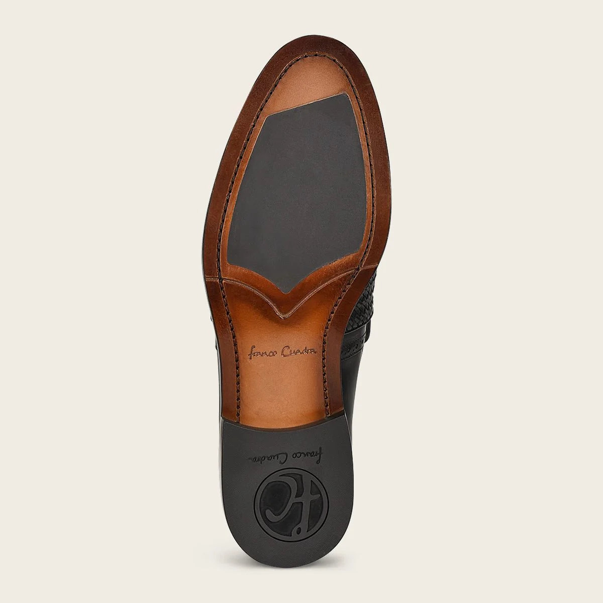 Franco Cuadra Q94TEBU Men's Black Fashion Casual Woven Leather Loafers - Comfortable Slip-On Shoes for Office, Travel & Daily Wear