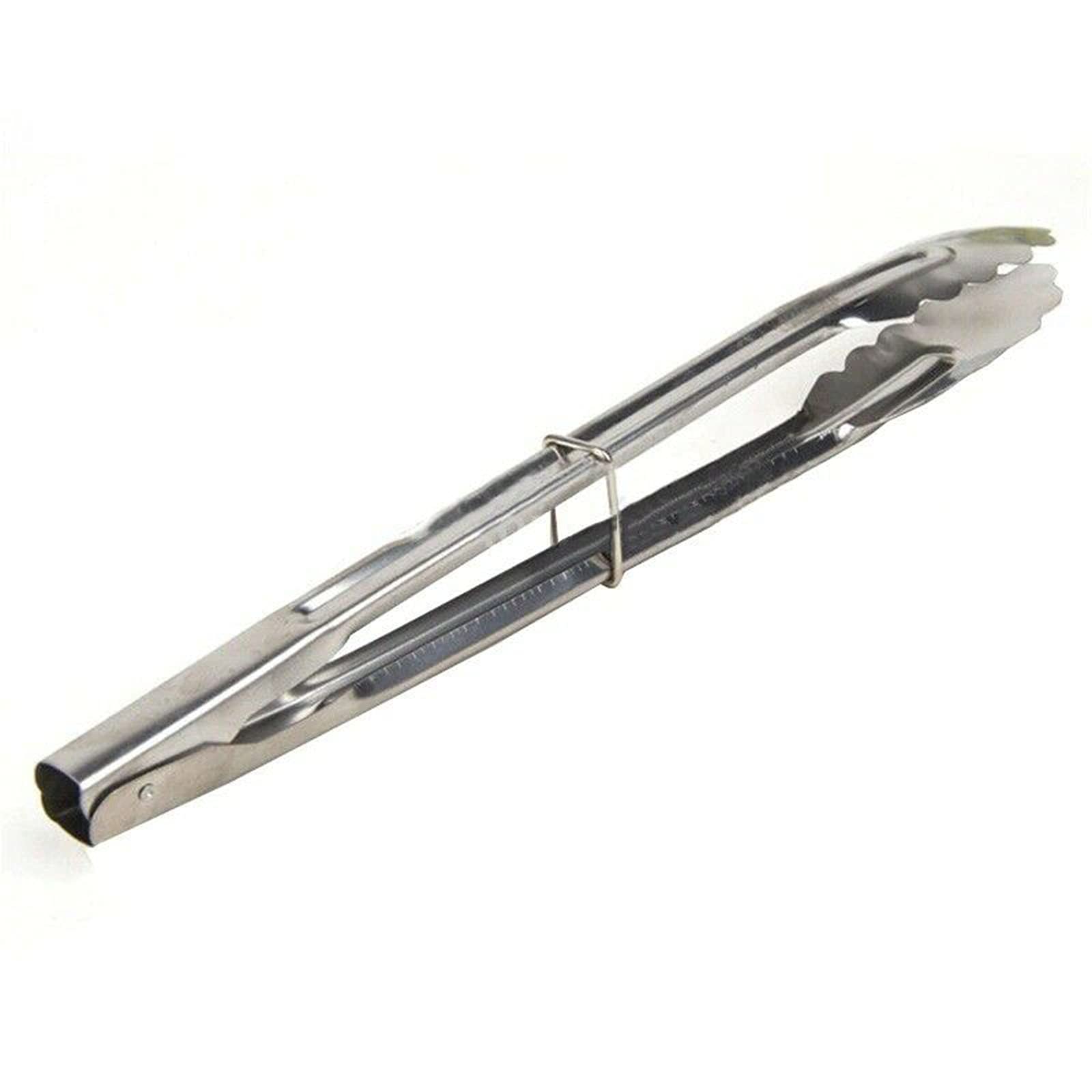 Stainless Steel BBQ Tongs for Serving, Cooking & Salad - Mini Kitchen Utensil for Dining, Bar & Chips - Perfect for Grilling, Picnics & Food Prep (One Size)