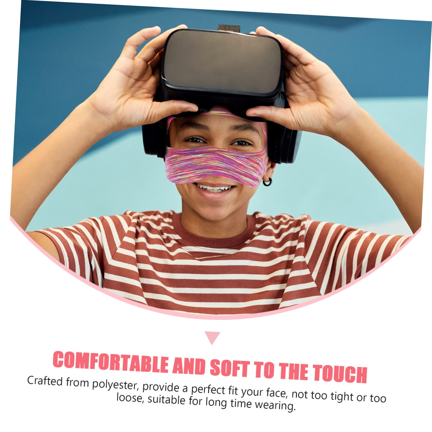 ULDIGI 4-Pack Breathable VR Headset Cushions - Comfortable Padding for Gaming & Relaxation - Perfect for Oculus Quest 2, HTC Vive, and PSVR