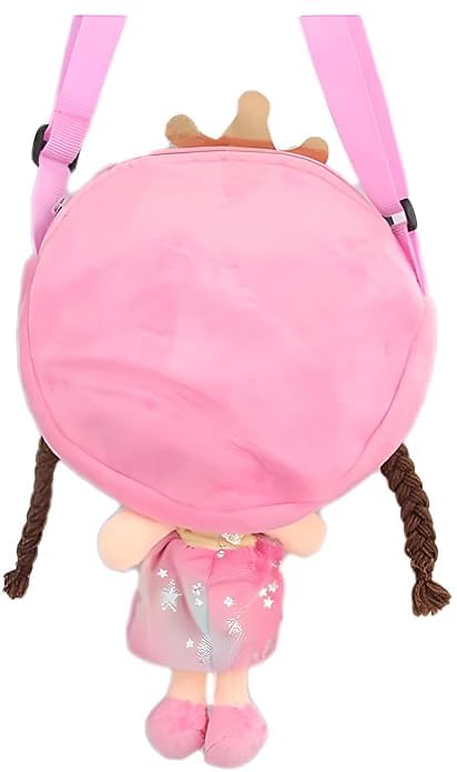 Cheerful Companion Doll-Shaped Messenger Bag for Teen Girls - Bright & Beautiful Small Crossbody Bag (30x18cm) - Perfect for School, Travel & Everyday Use