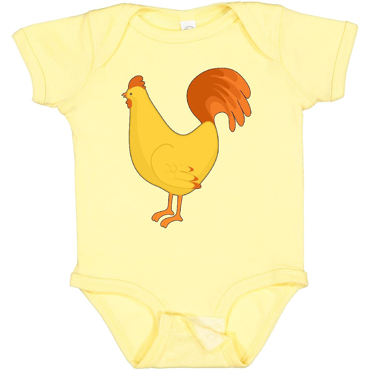 Inktastic Cute Yellow Chicken Baby Bodysuit - Soft Cotton Onesie for Newborns & Infants - Perfect for Playtime, Photo Shoots & Everyday Wear
