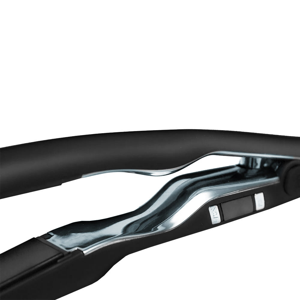 Innovator The Curve Pro Styling Iron - 1 Inch Silver Ceramic Hair Curling Wand for Beach Waves & Loose Curls - Perfect for Home Use & Salon Styling