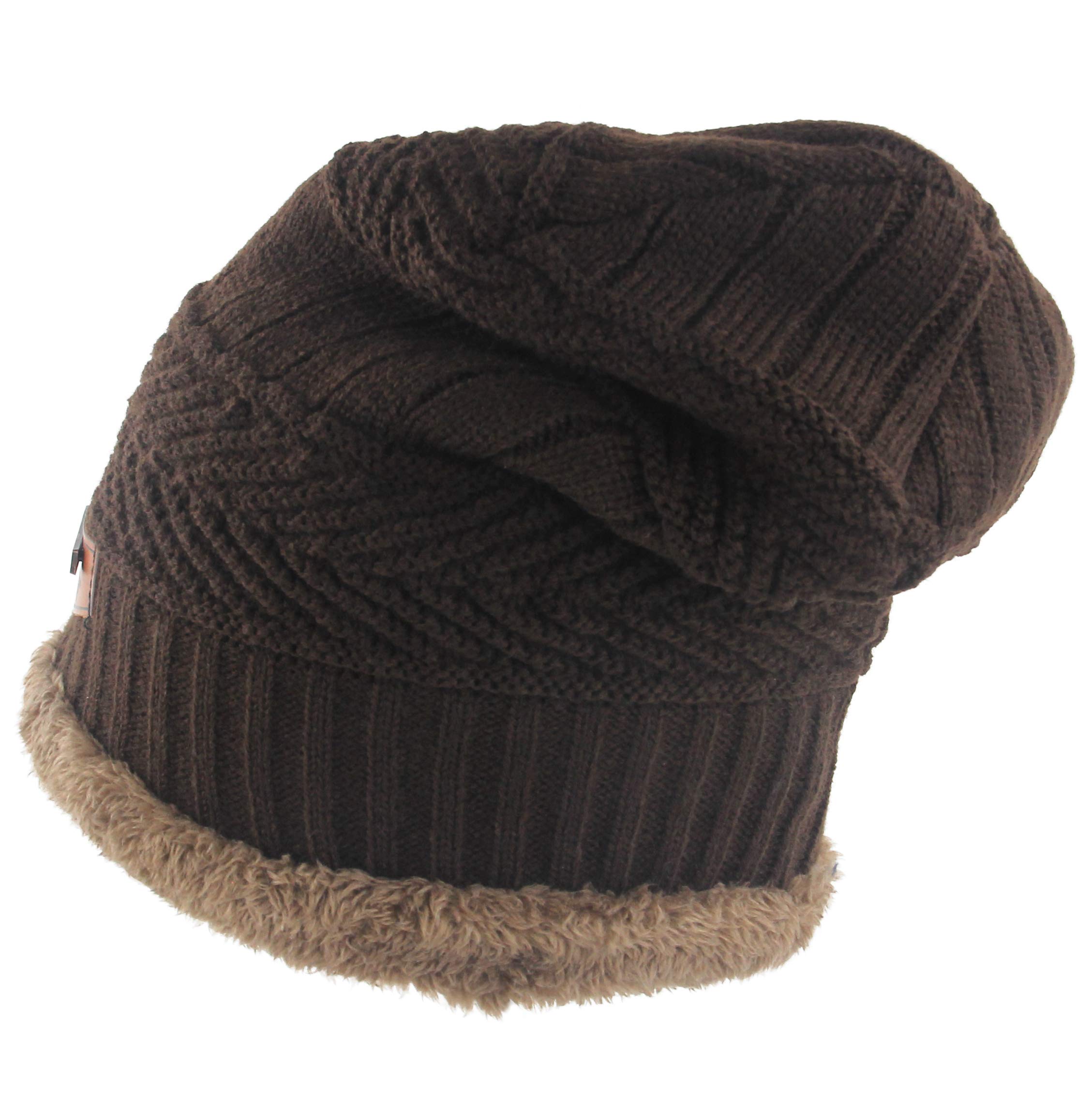 Women's Thick Warm Winter Beanie Hat - Slouchy Skully Knit Beanie for Cold Weather - Cozy Fashion Accessory for Outdoor Activities, Skiing, and Winter Travel