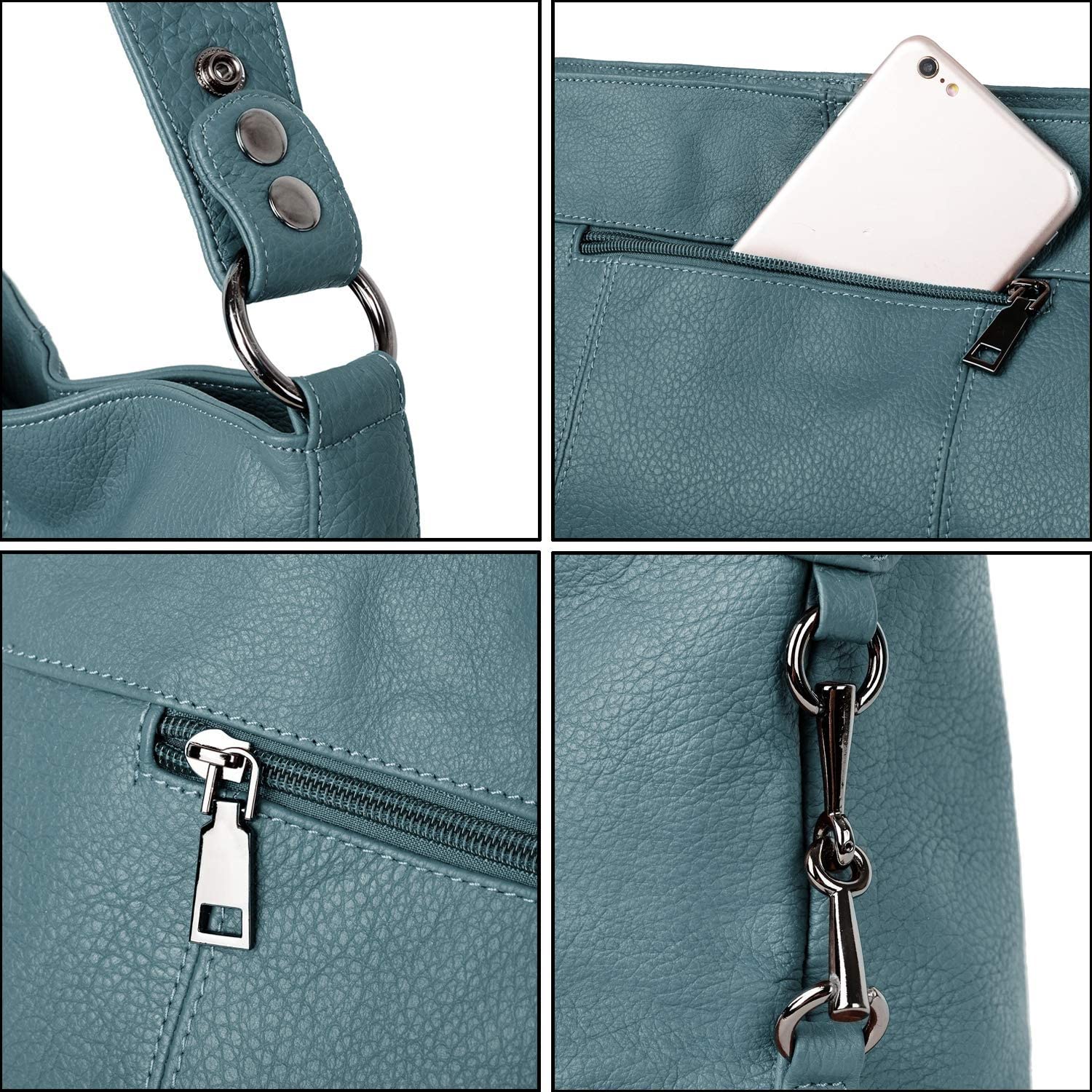 YALUXE Genuine Leather Shoulder Bag for Women - Stylish Crossbody Purse for Work & Travel