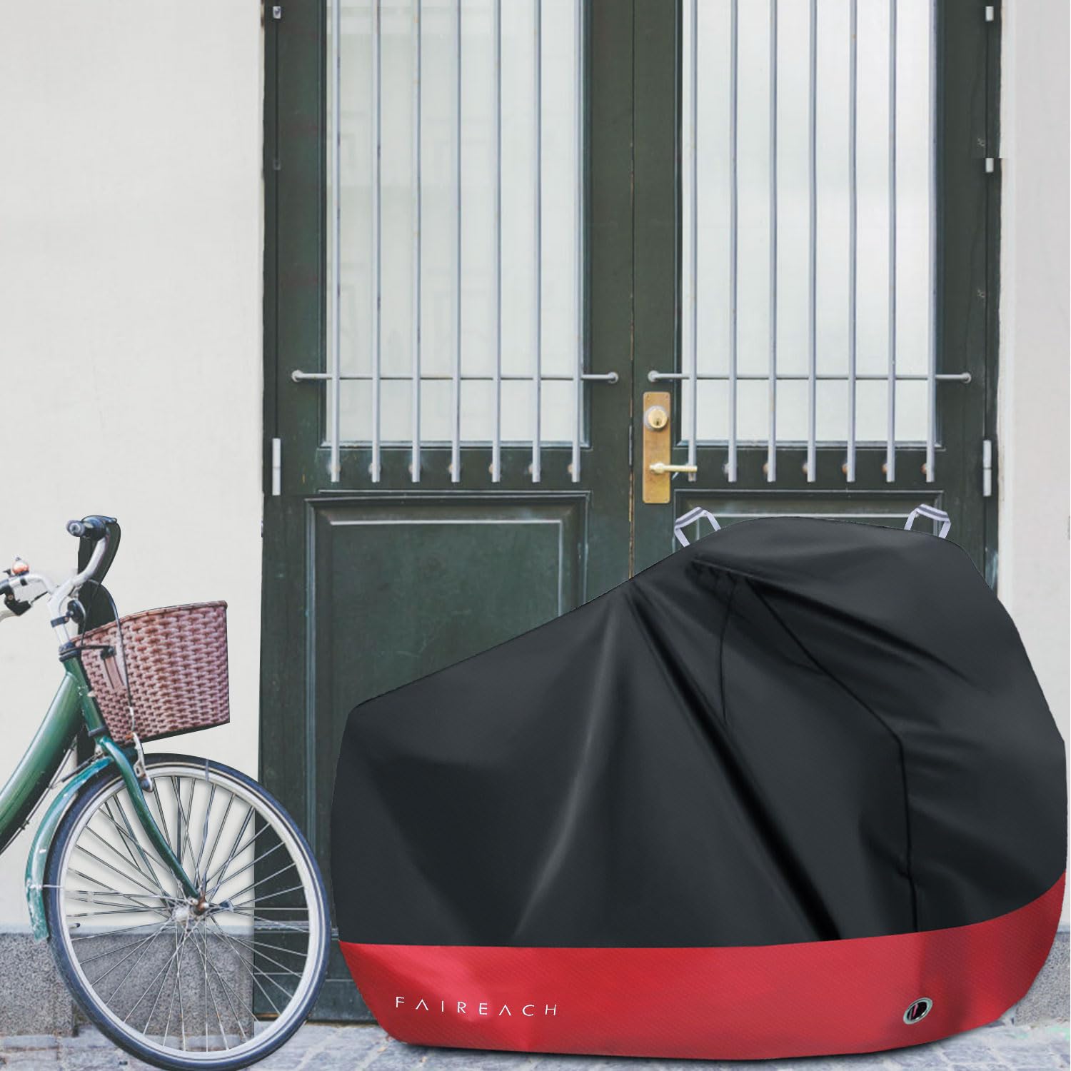 Waterproof Bike Cover for Outdoor Use - Dust, Rain, Snow & UV Protection with Lock Holes & Storage Bag - Fits Mountain, Road & Dirt Bikes - Perfect for Garage Storage, Camping & Commuting