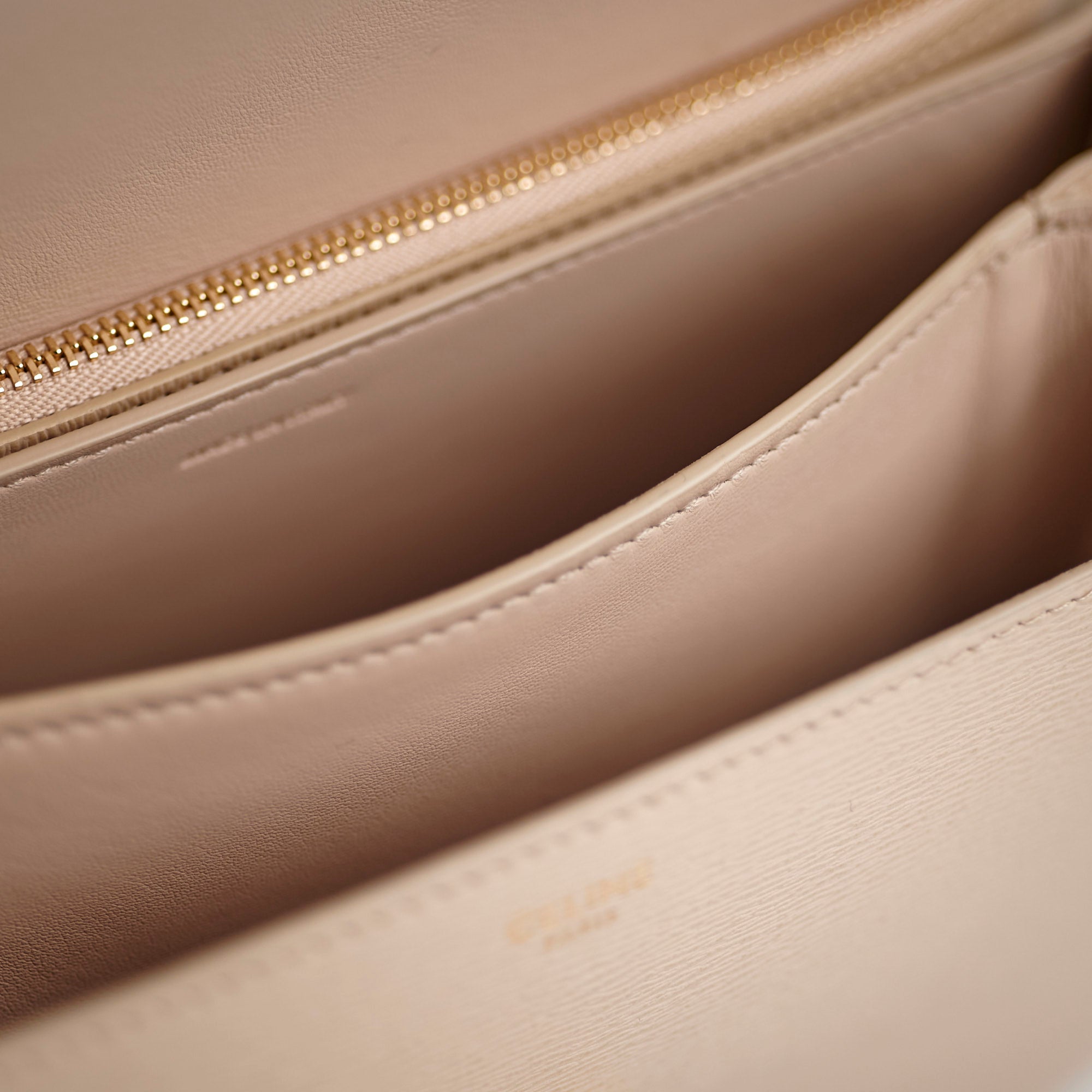 Celine Small Box Bag in Light Beige | Genuine Leather Crossbody Purse for Women | Perfect for Work, Date Night & Everyday Use