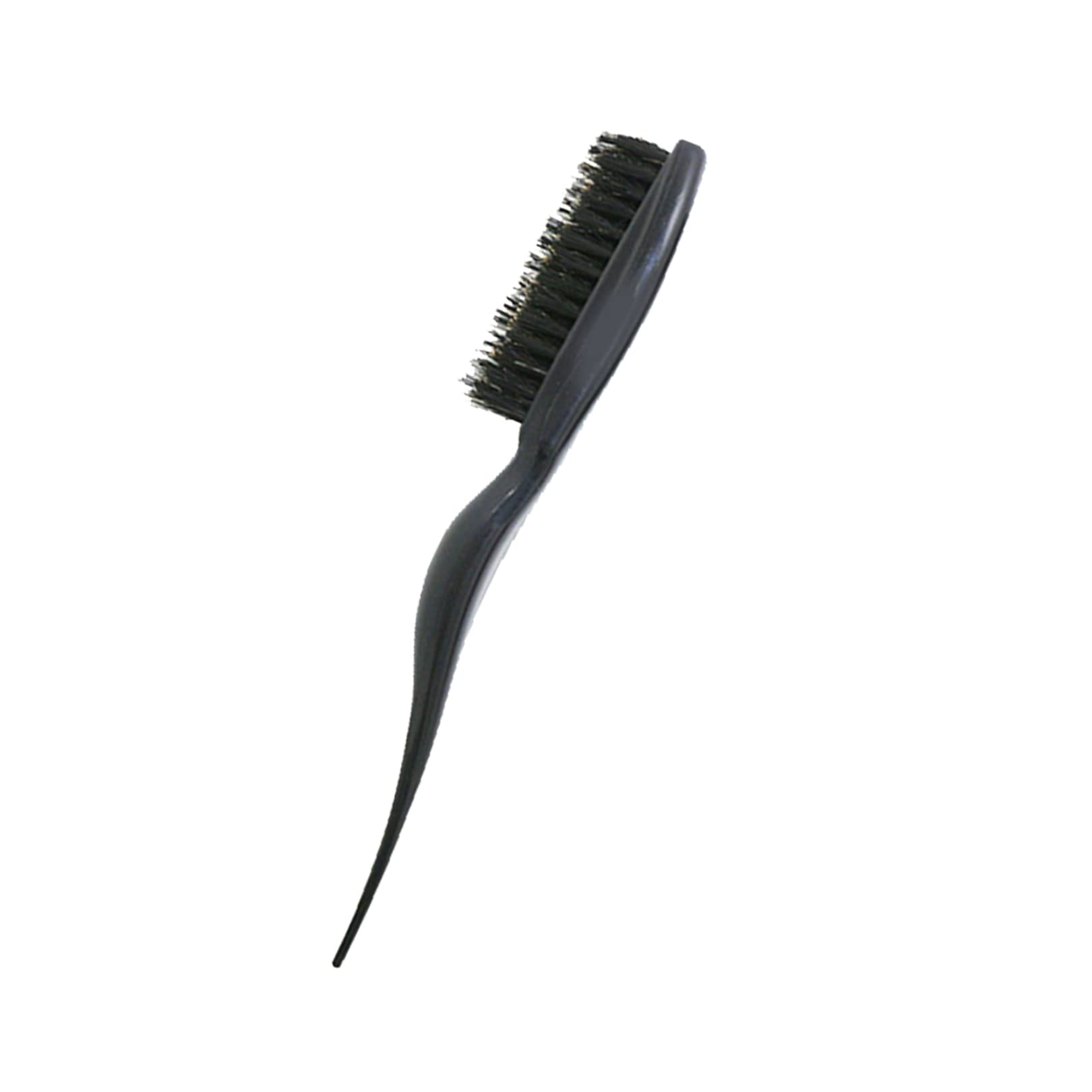 Professional Slick Back Hair Brush with Natural Bristles - Styling & Smoothing Brush for Sleek Edges, Teasing & Combing - Perfect for Hairdressers, Women, Babies & Children - Ideal for Salon Styling, Home Use & Travel Grooming