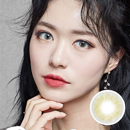 2pcs Rose Gray Monthly Contact Lenses - Soft & Comfortable for Daily Wear, Natural Look for Work & Social Events