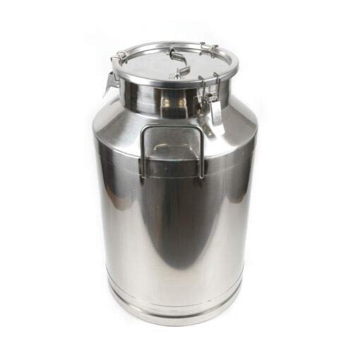 Premium 60L (15.85 Gallon) Stainless Steel Multi-Purpose Storage Container - Airtight Sealed Lid for Milk, Wine, Oil, Tea & Liquids - Heavy Duty Food Grade Pail for Brewing, Catering & Commercial Use