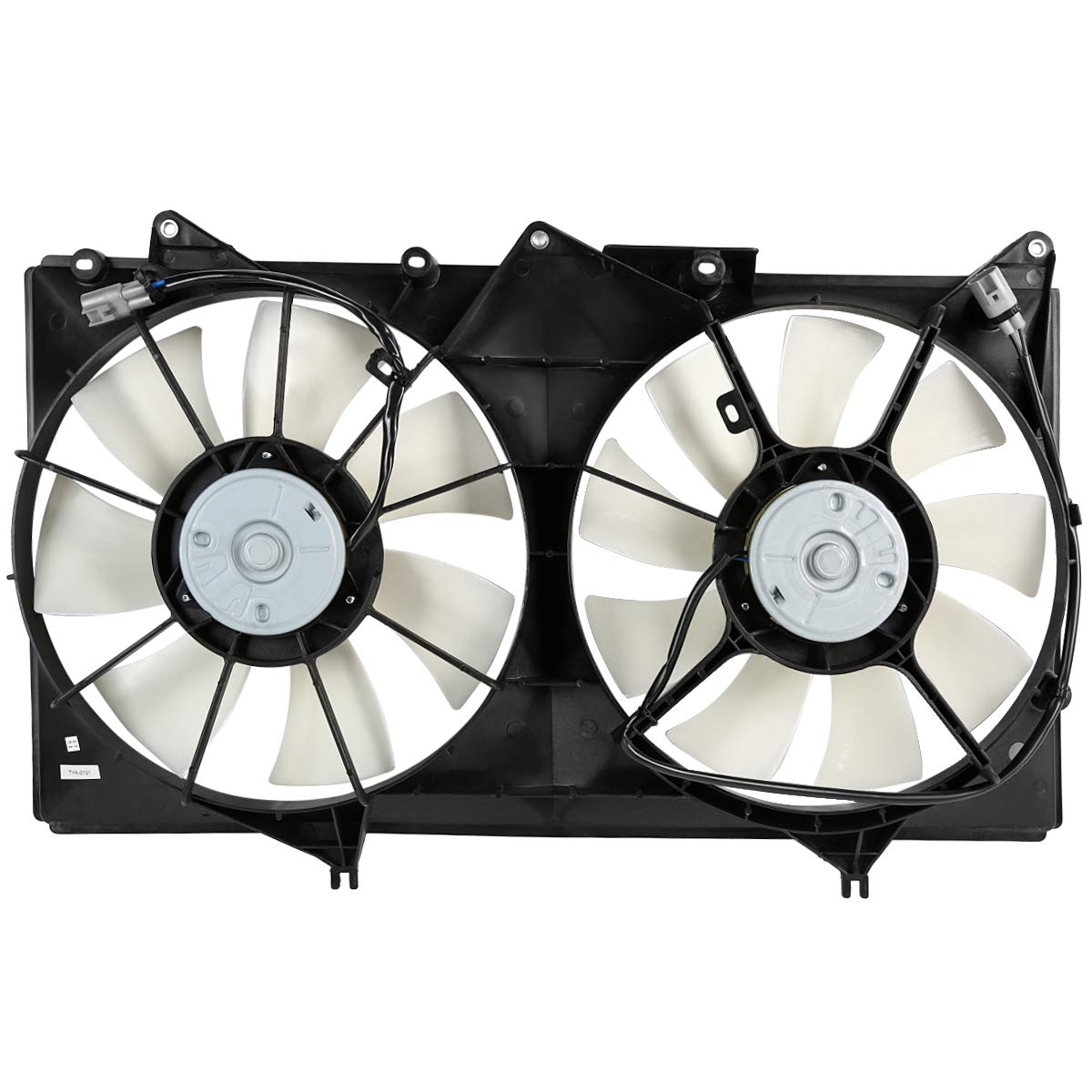 DNA MOTORING OEM-RF-0264 High Performance Radiator Cooling Fan Assembly - Direct Fit Replacement for 2002-2003 Lexus ES300 / 2002-2006 Toyota Camry / 2004-2008 Solara V6 - Improved Cooling Efficiency, Black - Perfect for Engine Overheating Prevention & Summer Driving