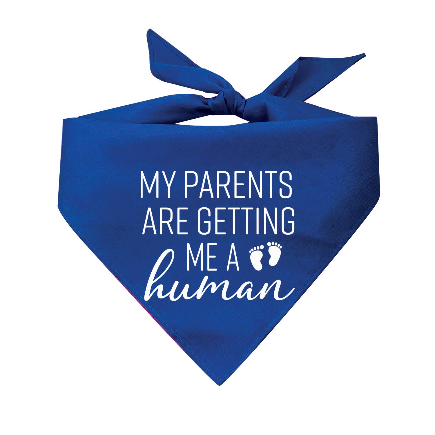 Human Pregnancy Dog Bandana for Dogs - Funny Pet Bandana for Expecting Parents (Assorted Colors) - Perfect for Gender Reveal Parties & Maternity Photoshoots