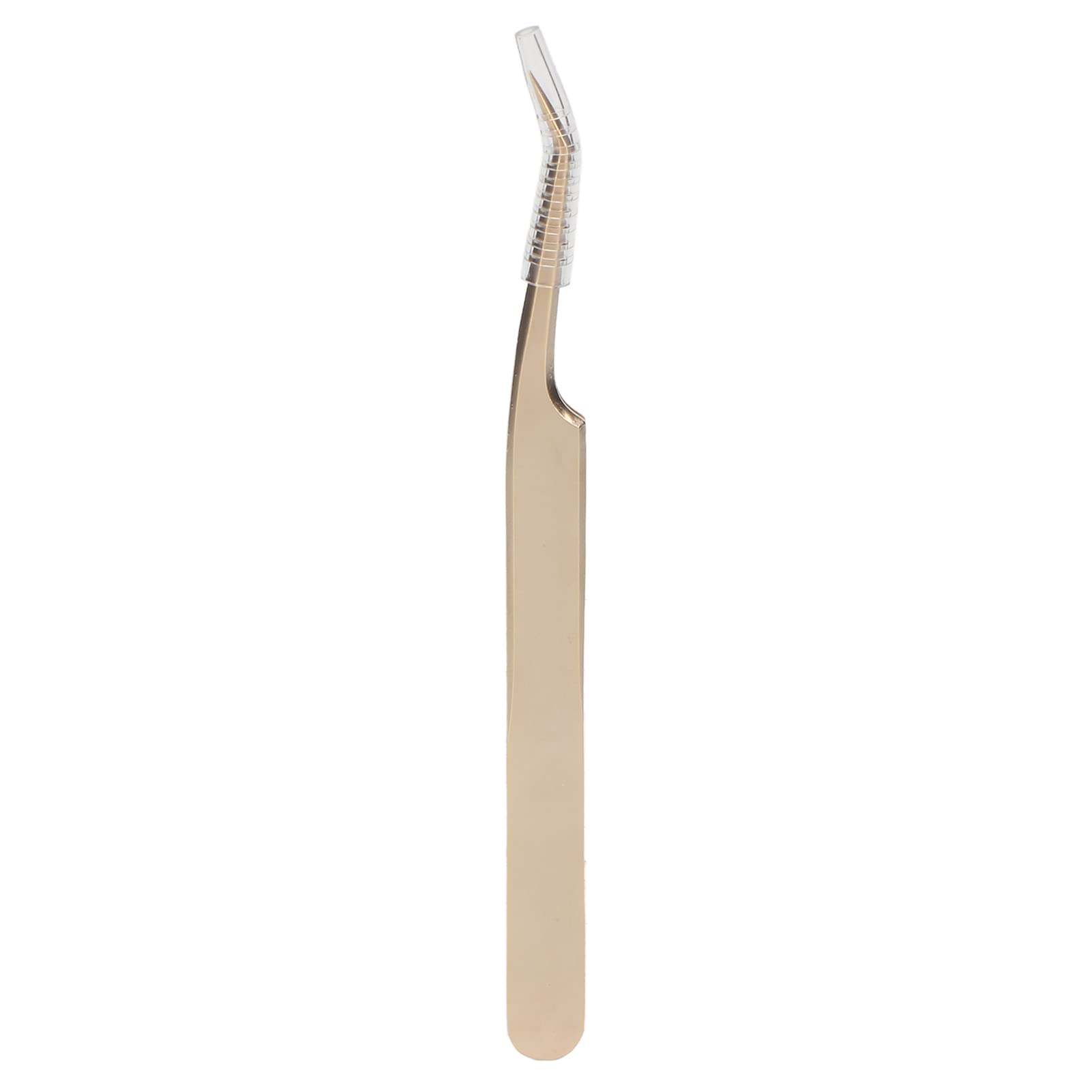 Professional Stainless Steel Lash Extension Tweezers - Golden Oblique Tweezer for Eyelash Extensions, False Lashes & Nail Art | Perfect for Salon Professionals & DIY Beauty Enthusiasts