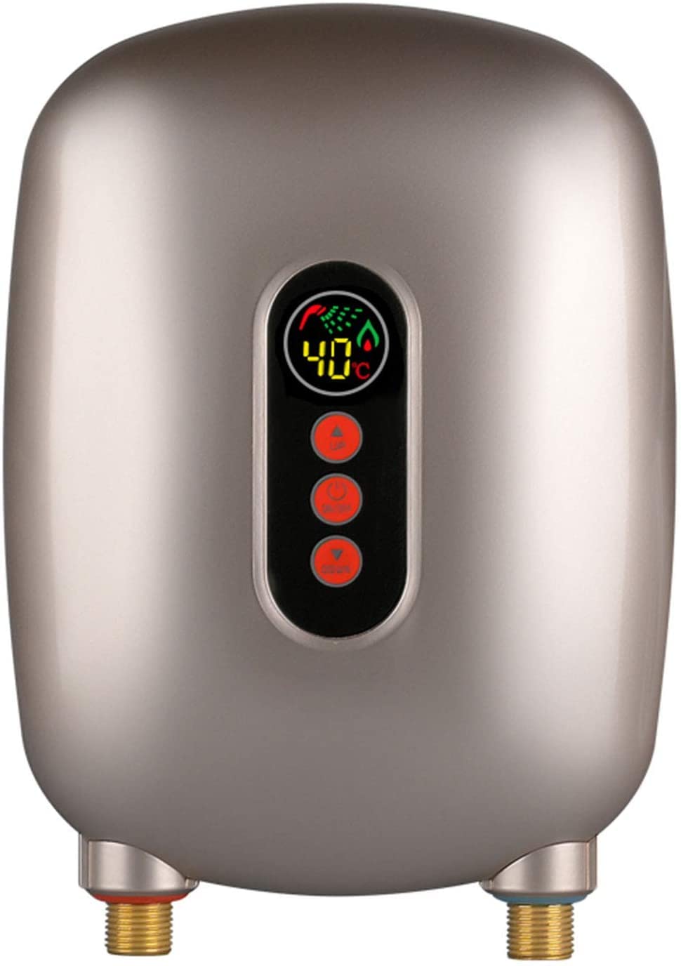 Tankless Electric Water Heater - Instant Hot Water with LCD Touch Screen Display for Bathroom & Kitchen | Compact & Energy Efficient | Perfect for Small Spaces & On-Demand Hot Water Needs
