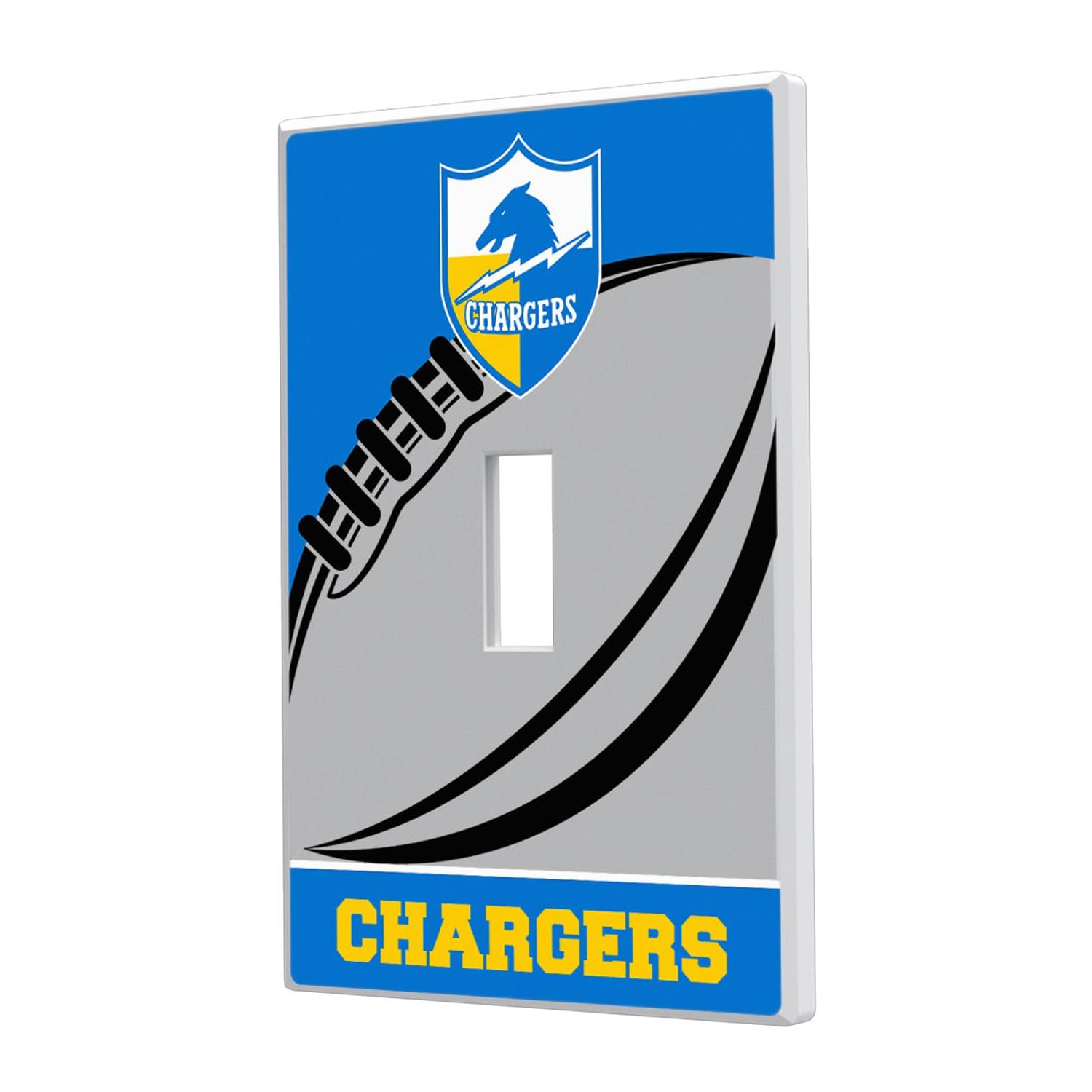 Los Angeles Chargers NFL Team Logo Light Switch Cover - Single Toggle Plate for Home & Office Decor, Perfect for Fans & Sports Themed Rooms