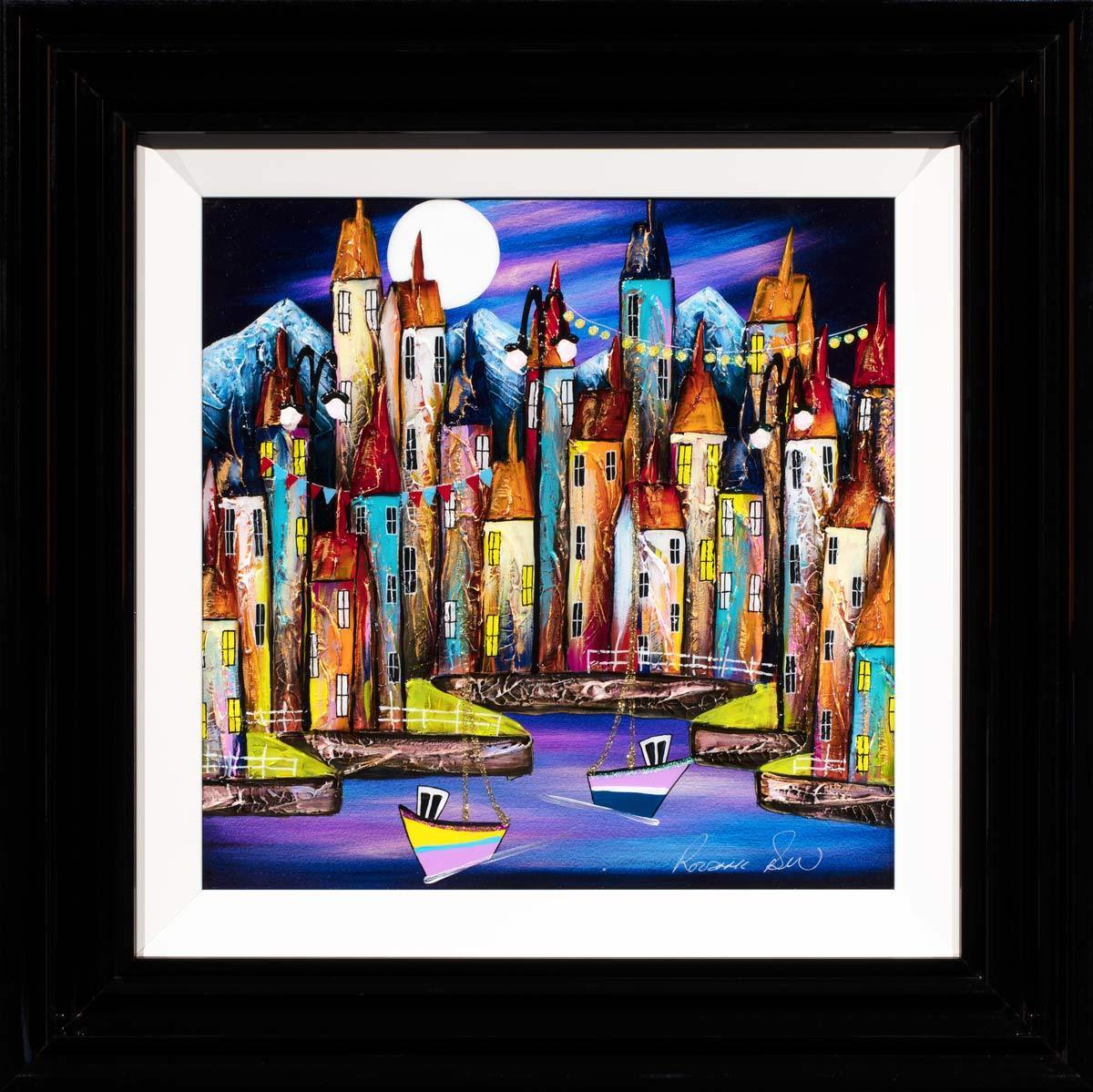 Original 'A Quiet Night II' Painting - Handmade Artwork for Home Decor, Living Room, Bedroom & Office Wall Art