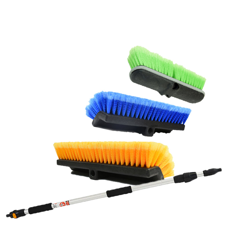 Flow Thru Brush Kit for Hair Styling - 10/13/15 Pieces Detangling & Styling Brush Set for Salon & Home Use - Perfect for Wet/Dry Hair, Blowouts & Detangling