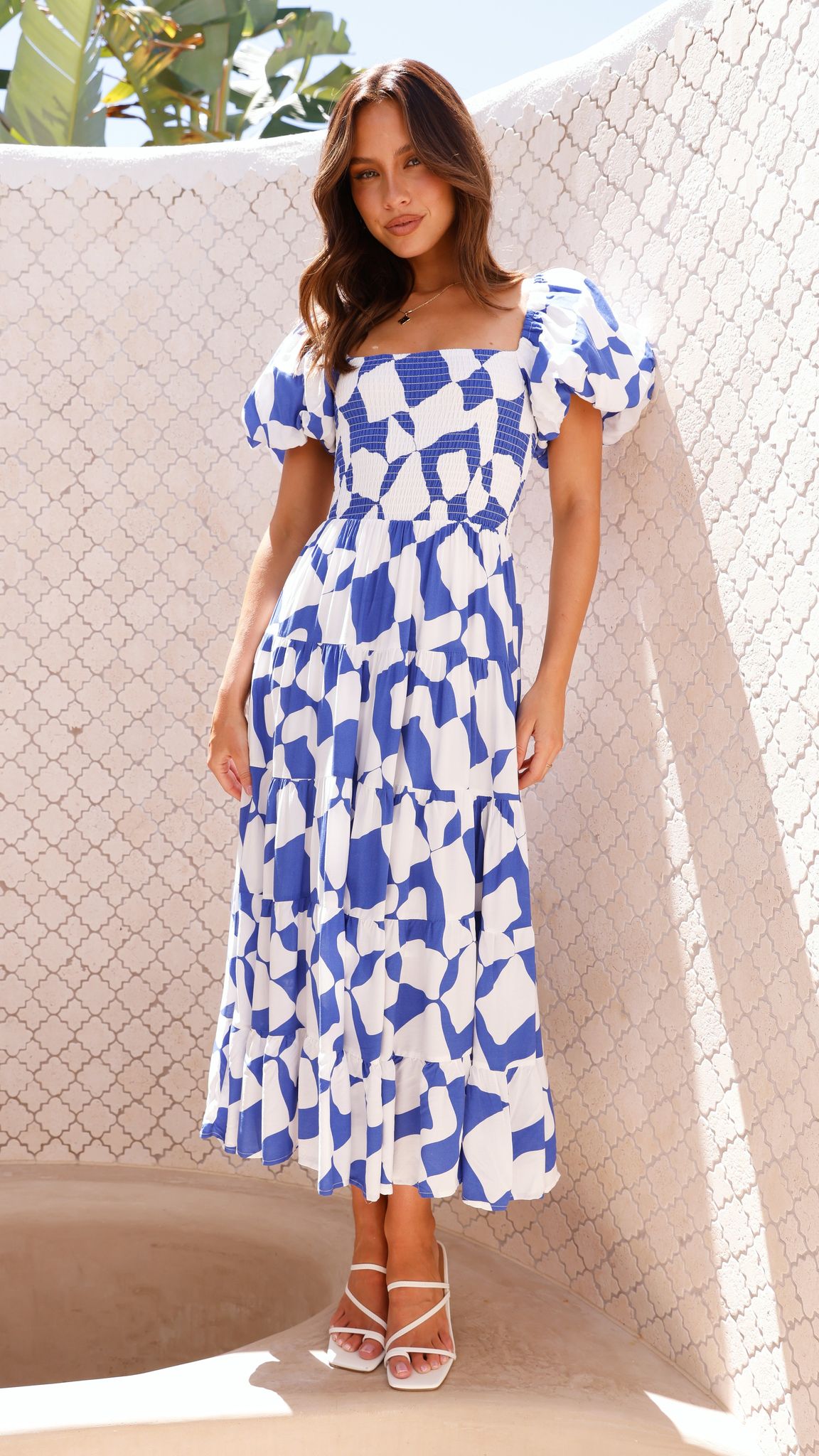 Bronty Women's Maxi Dress - Flowy Long Summer Dress in Blue | Perfect for Beach, Vacation & Casual Outings