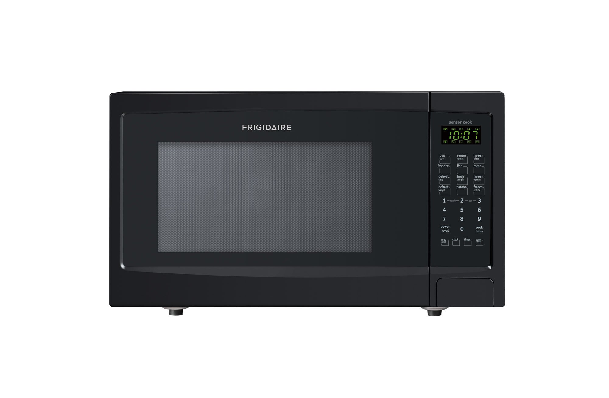Frigidaire FFMO1611LB 1.6 Cu Ft Built-In Microwave Oven - Compact Black Countertop Microwave for Small Kitchens, Apartments & RVs - Perfect for Reheating, Defrosting & Quick Meals