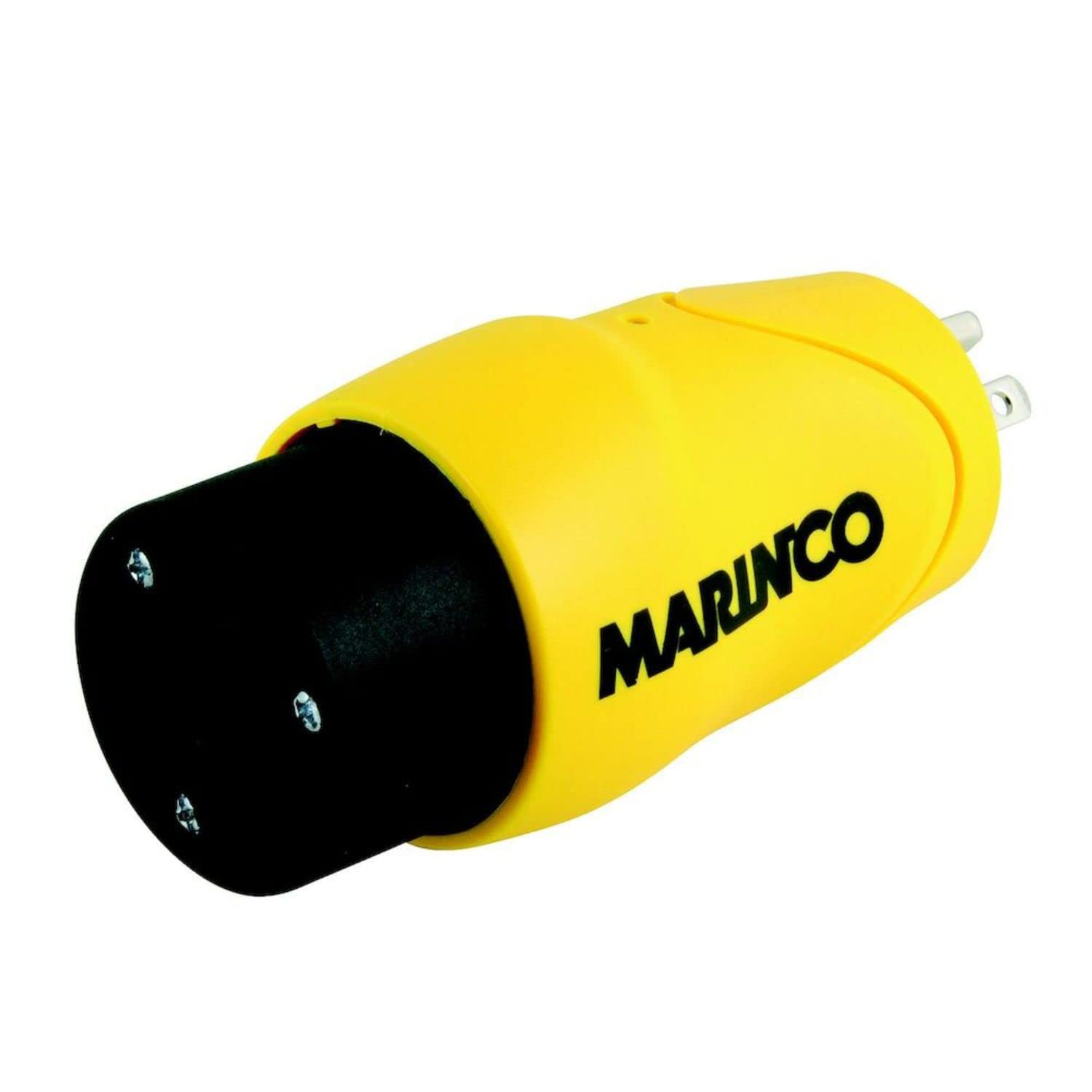 Marinco Shore Power Straight Adapters - 30A 125V Marine Electrical Connector for Boats & RVs - Waterproof & Durable Power Adapter for Dock, Marina & Camping Use