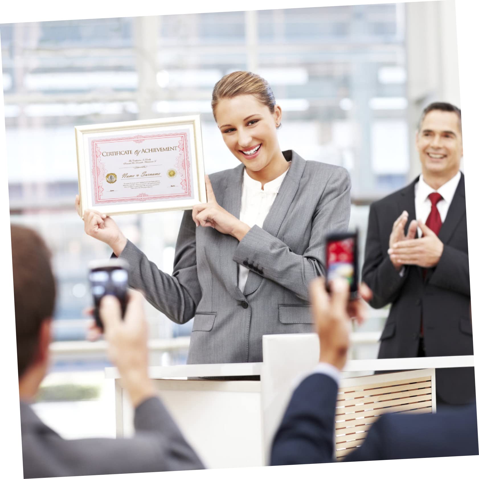 COHEALI 100 Sheets Blank Award Certificate Paper - Premium Red Academic Diploma Paper for Graduation, Recognition & Achievement Ceremonies - Perfect for Schools, Offices & Award Events