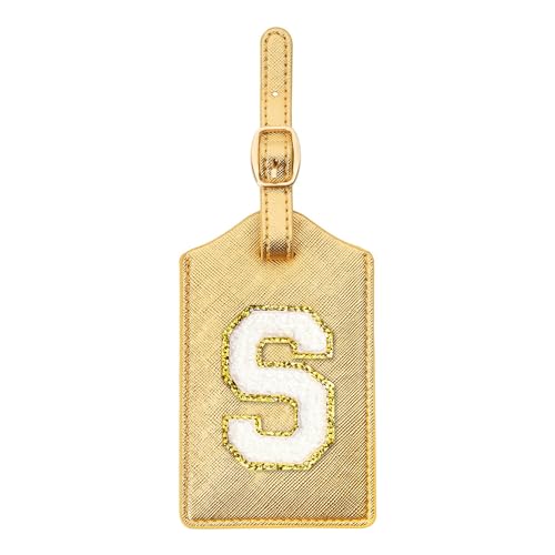 Gold Leather+white Letter