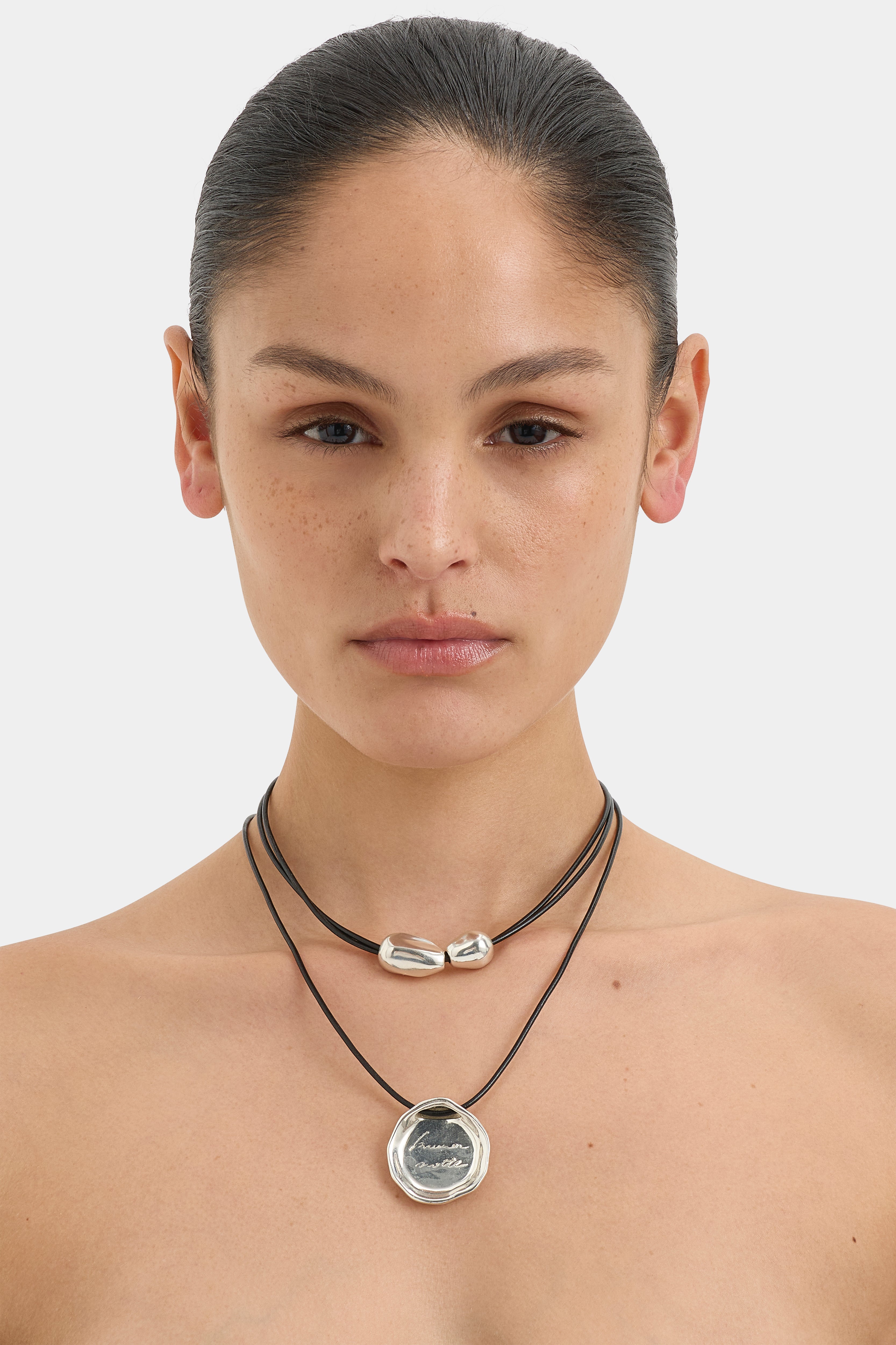 Elegant Notte Pendant Necklace for Women - Sterling Silver Minimalist Jewelry Gift for Her - Perfect for Date Night & Special Occasions
