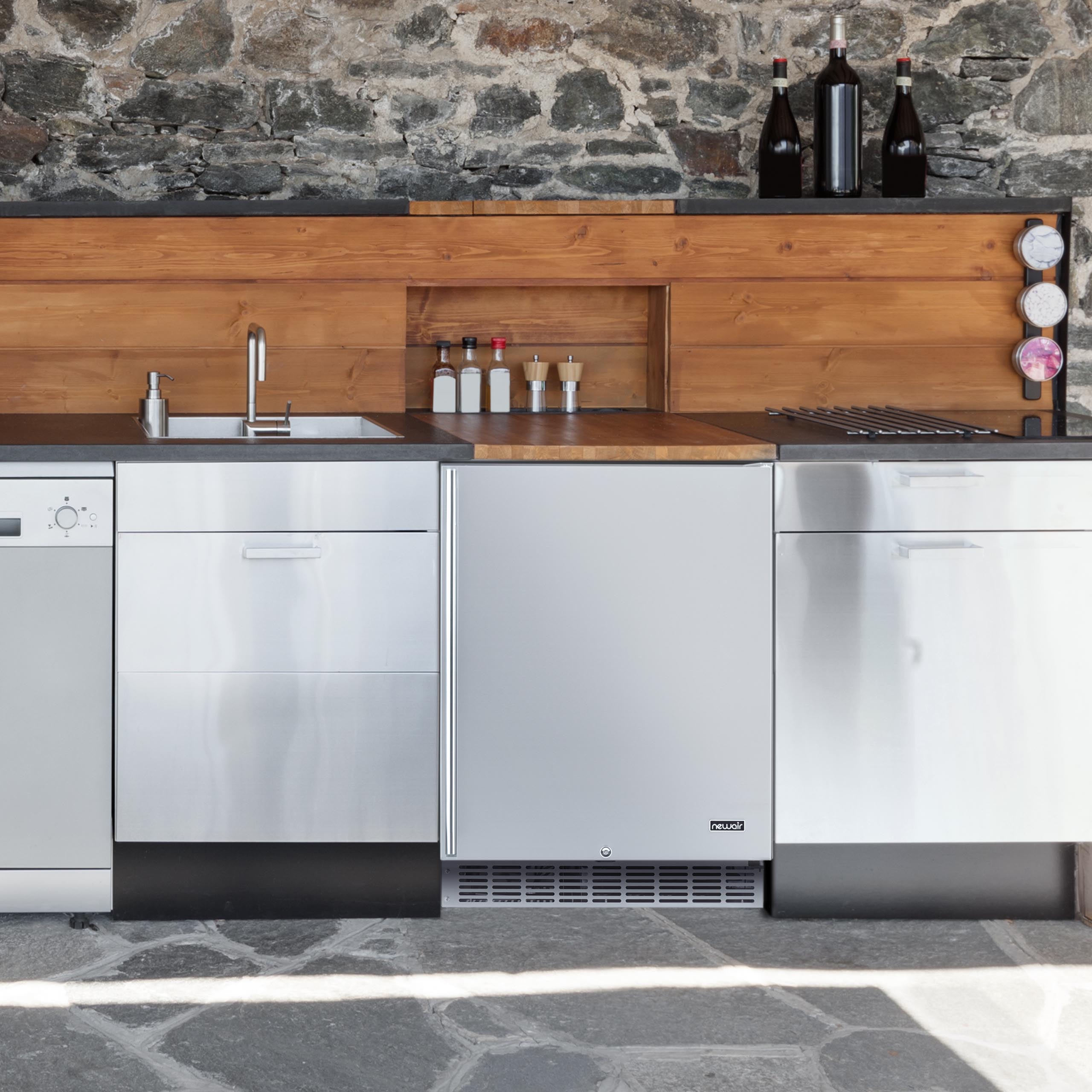 Newair® 160 Can Outdoor Built-In Beverage Refrigerator - Perfect for Patio, Poolside, and Outdoor Entertaining