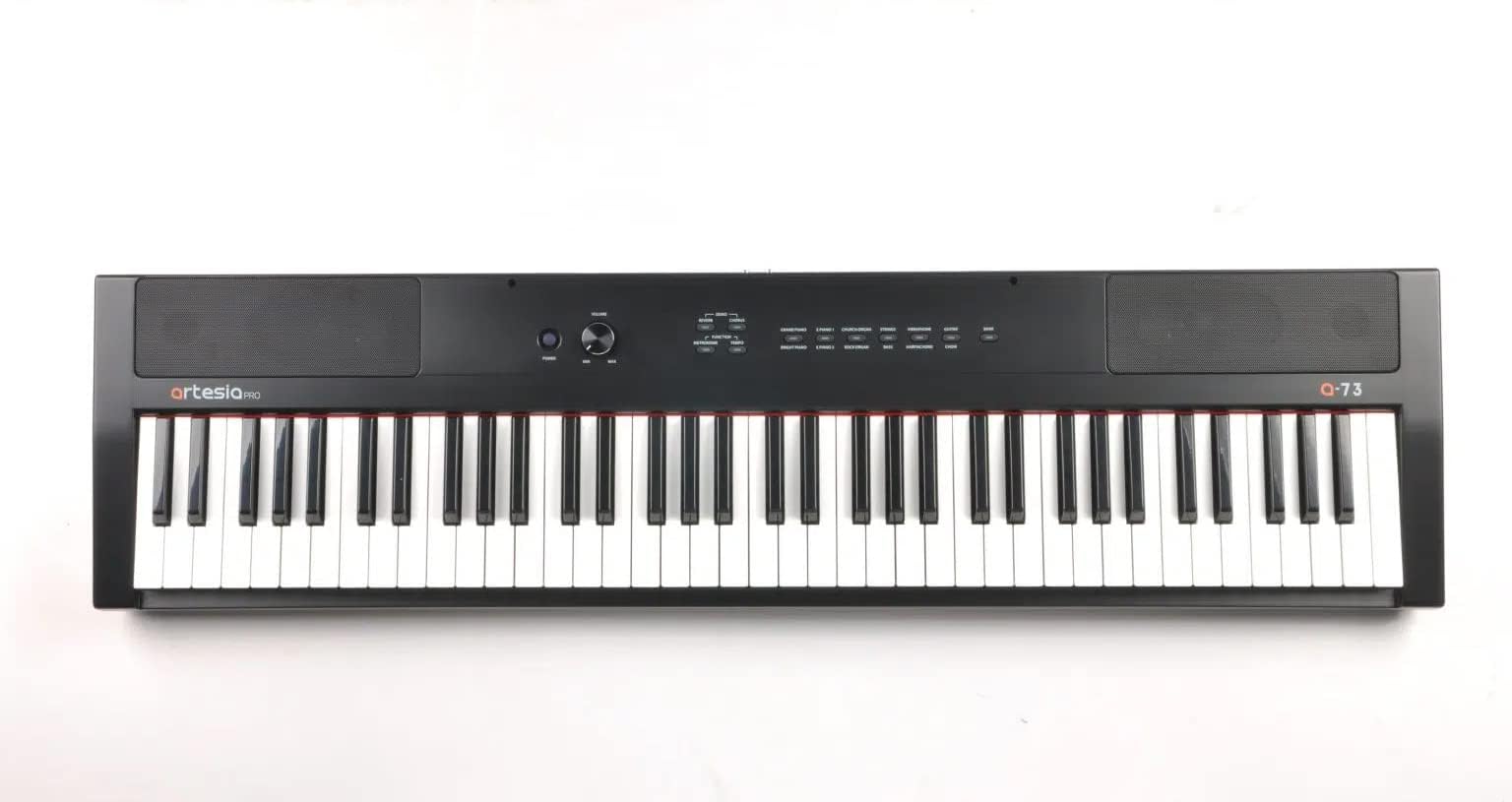 Artesia 73-Key Portable Digital Piano with Weighted & Velocity-Sensitive Keys - Includes Sustain Pedal & Melodics Live Lessons - Perfect for Home Practice, Studio Recording & Live Performances