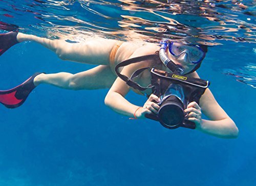 DiCAPac WP-S10 Pro DSLR Camera Waterproof Case - Underwater Photography Protection for Canon Nikon Sony DSLR Cameras - Perfect for Snorkeling, Diving & Beach Vacations