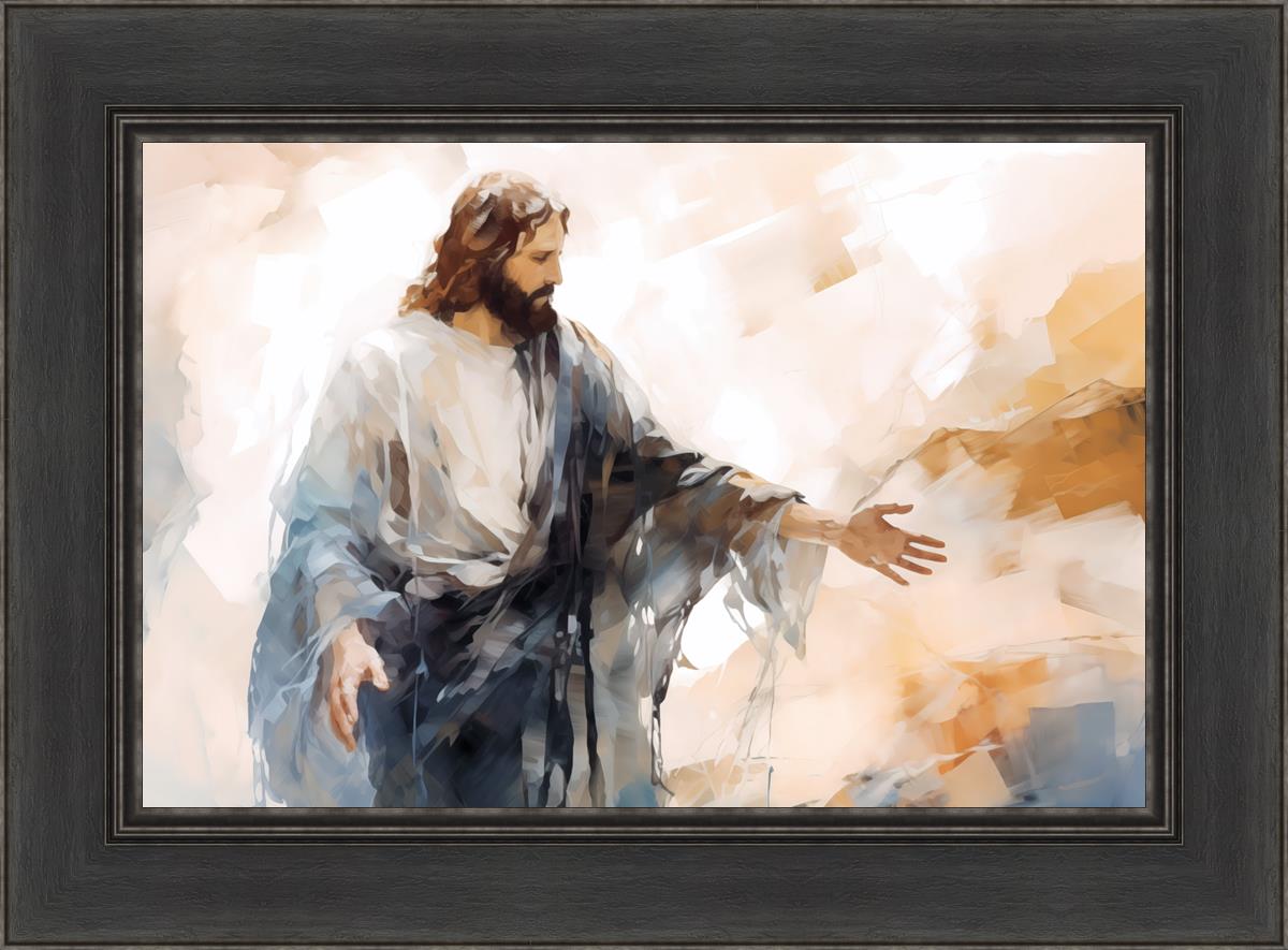 Come Unto Me By Gabriel Heaton - Inspirational Christian Wall Art for Home & Church Decor | Perfect for Living Room, Bedroom & Office