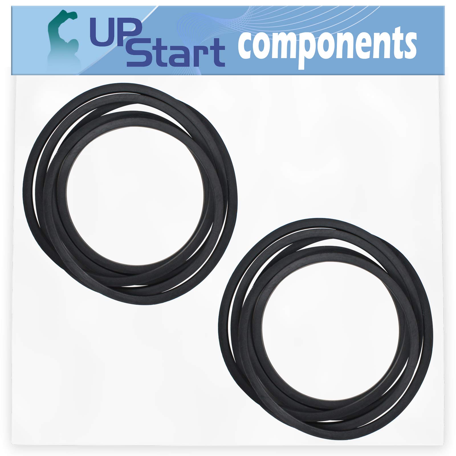 UpStart Components 2-Pack 196103 Deck Drive Belt Replacement for Husqvarna LGT2554 Tractor (96045001701) - Compatible with 587686701 54
