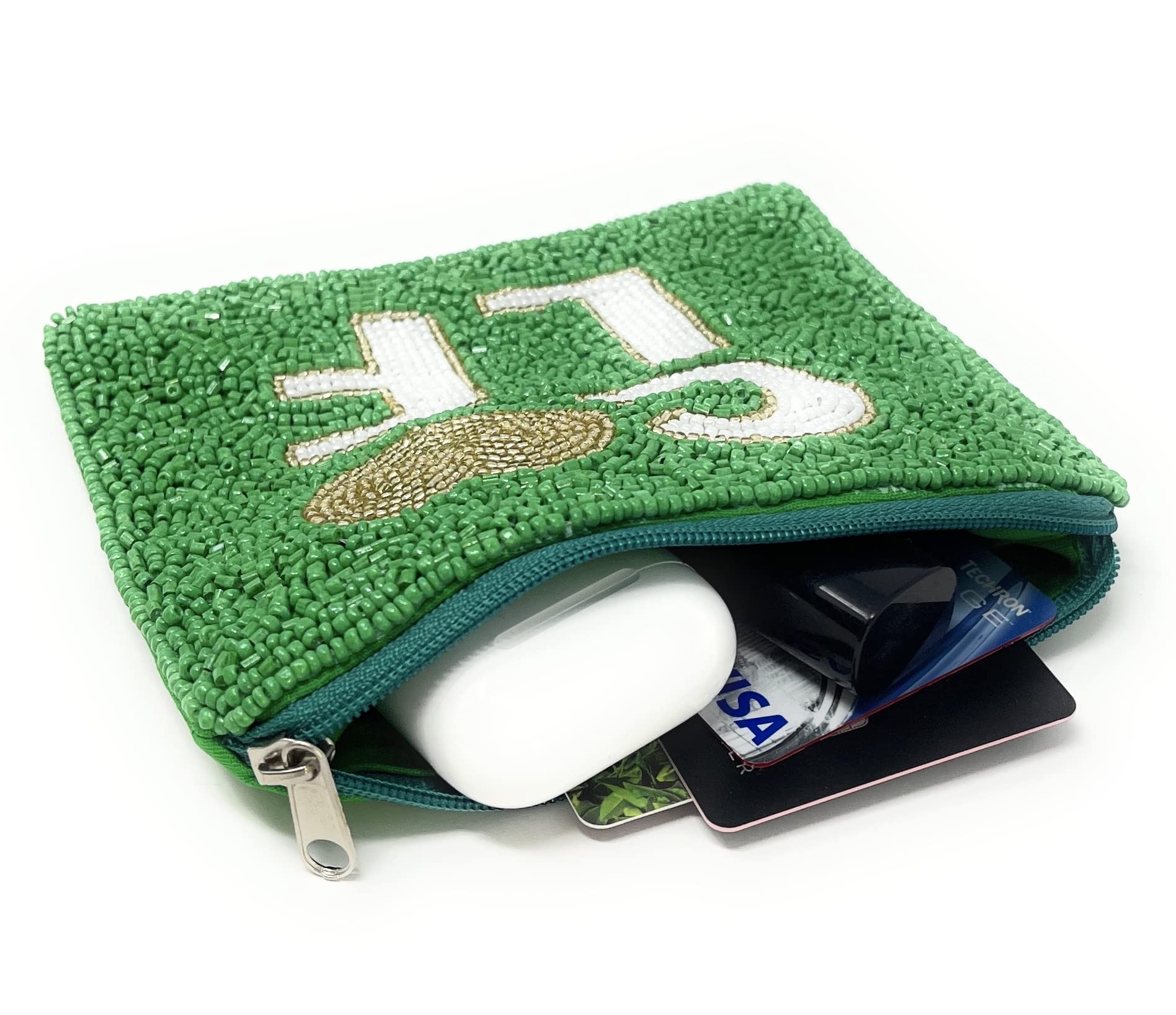 Golf Coin Purse for Women & Men - Premium Leather Golf Pouch Wallet - Perfect Golf Lover Gift for Valentine's Day, Birthday & Anniversary - Ideal for Golf Course, Travel & Everyday Use