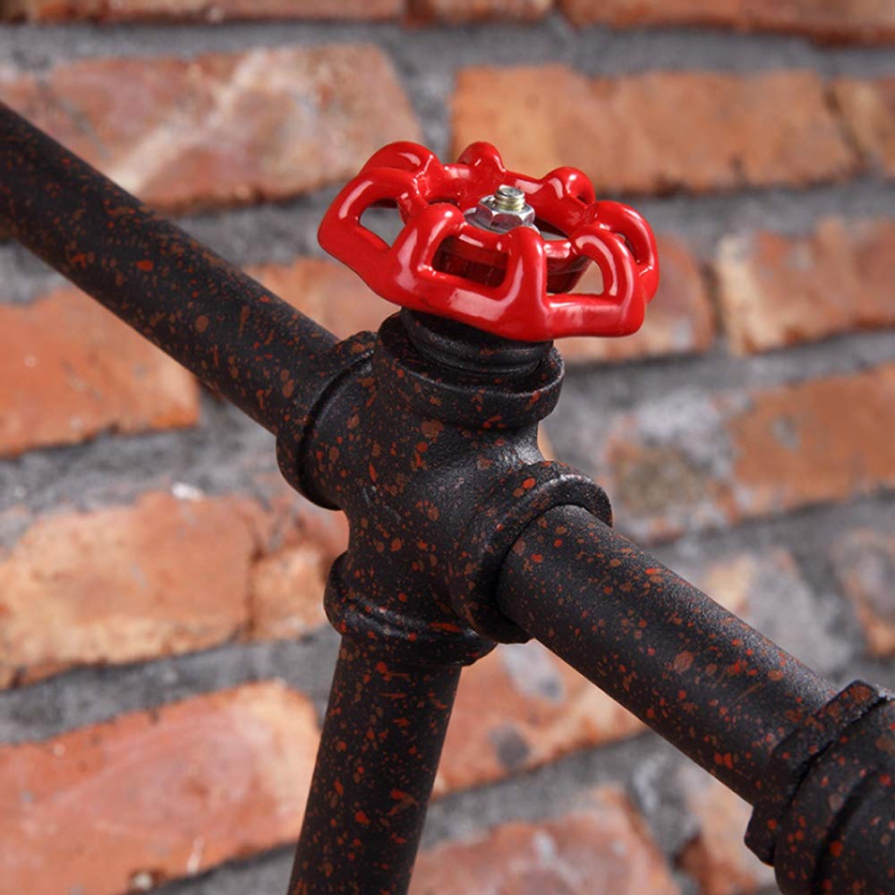 GRAWIT Industrial Pipe Wall Lamp - Vintage Loft Style Lighting for Bedroom, Staircase, Balcony, Bar & Kitchen - Perfect for Dining Room, Coffee Bar & Creating Beautiful Ambiance