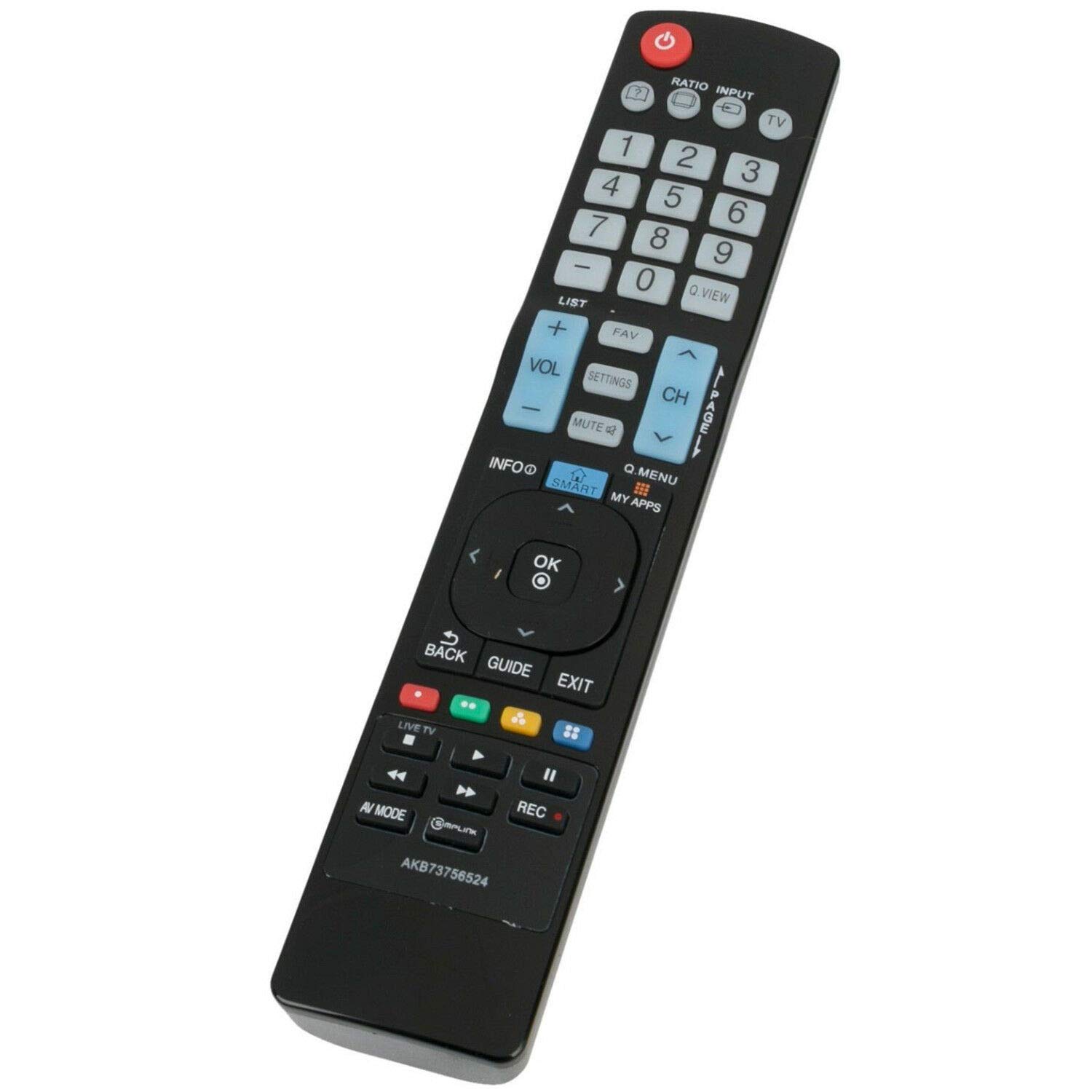 AKB72914212 Universal TV Remote Control Compatible with LG HDTV, LED, LCD & Smart TVs - Replacement for Living Room, Bedroom & Home Theater Use
