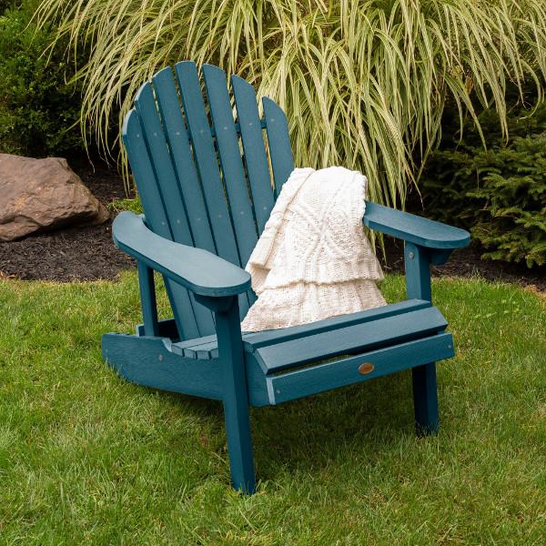 Hamilton Outdoor Folding & Reclining Adirondack Chair - Portable Patio Lounge Chair for Backyard, Poolside & Beach - Weather-Resistant Comfort for Relaxing Outdoors