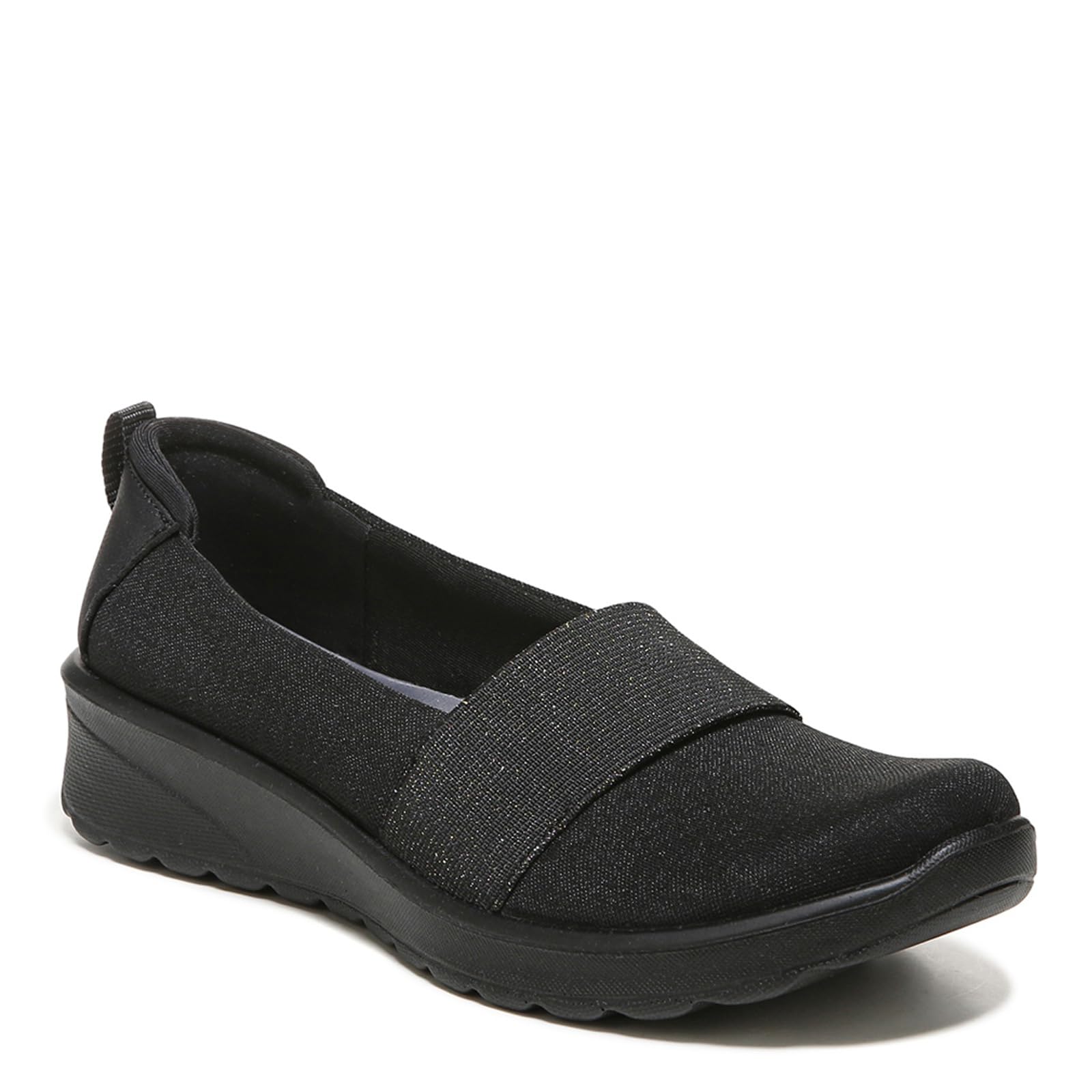 BZees Women's Gracie Slip-On Comfortable Walking Shoes - Black Size 5 M - Perfect for Casual Wear, Travel & Everyday Comfort