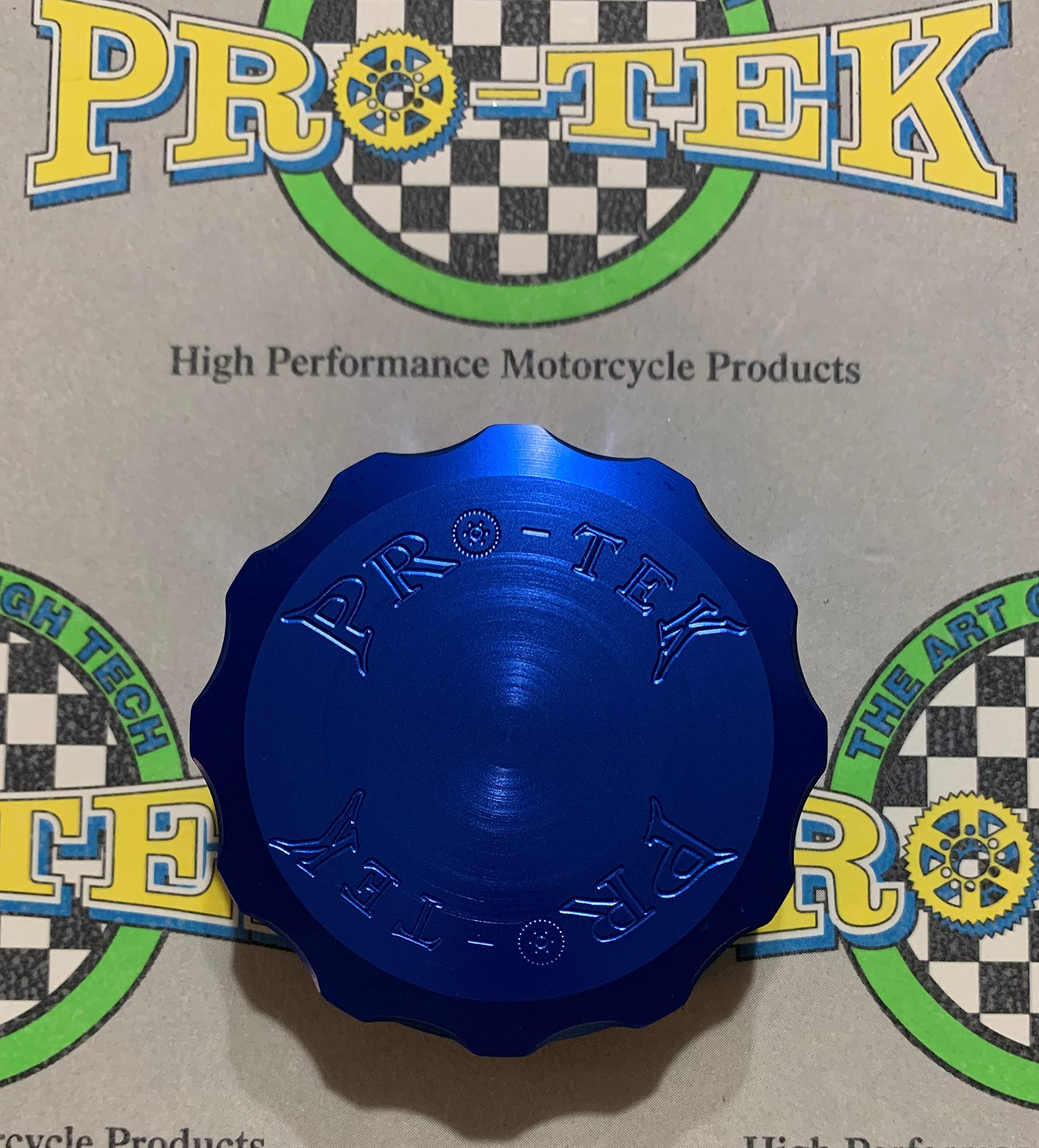 Blue Brake Fluid Reservoir Cap for Honda VT1100 Shadow 1995-2007 | VT1100 Shadow Ace Aero Sabre Replacement Part | Durable Motorcycle Accessory for Smooth Braking Performance