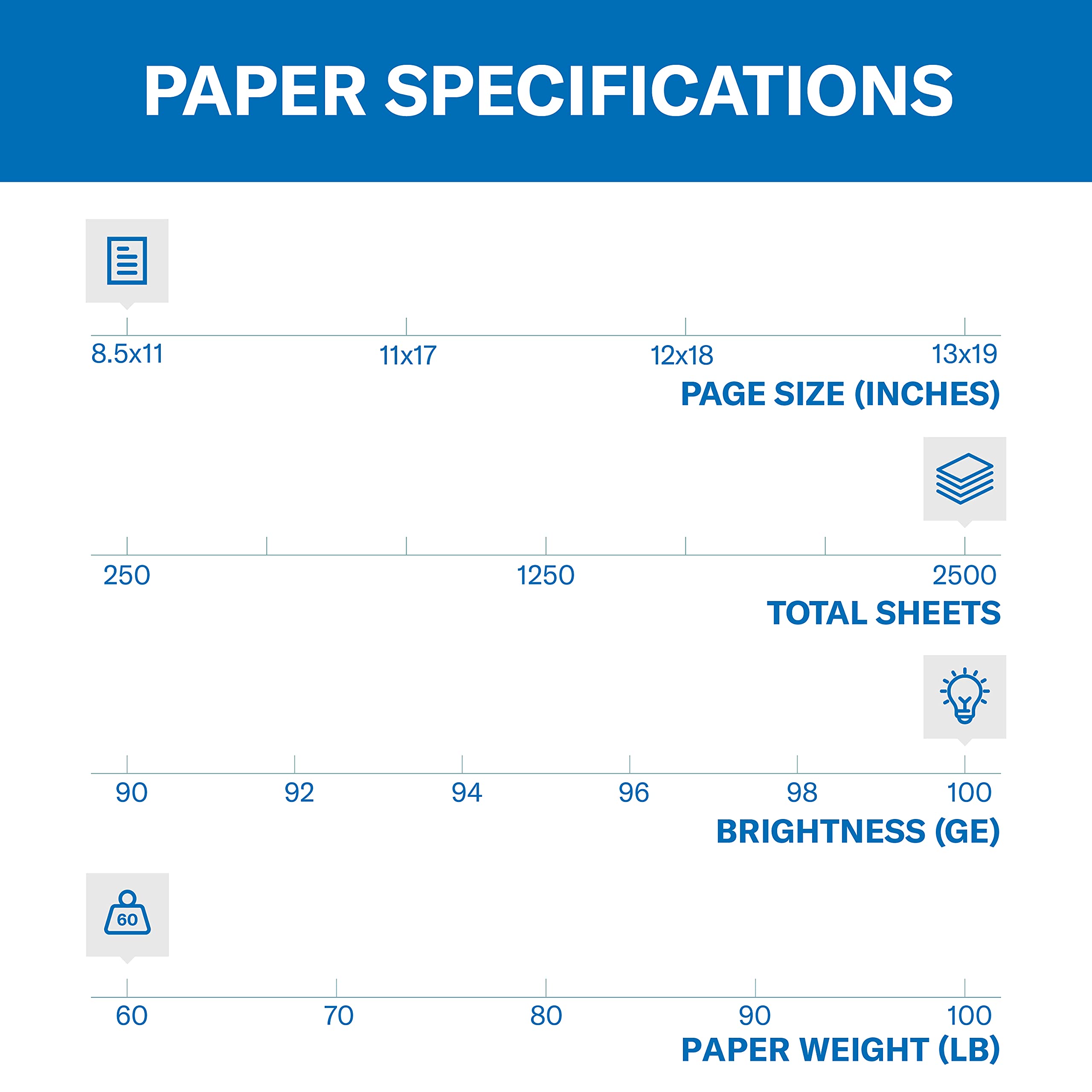Premium Hammermill Cardstock Paper - 60 lb, 8.5