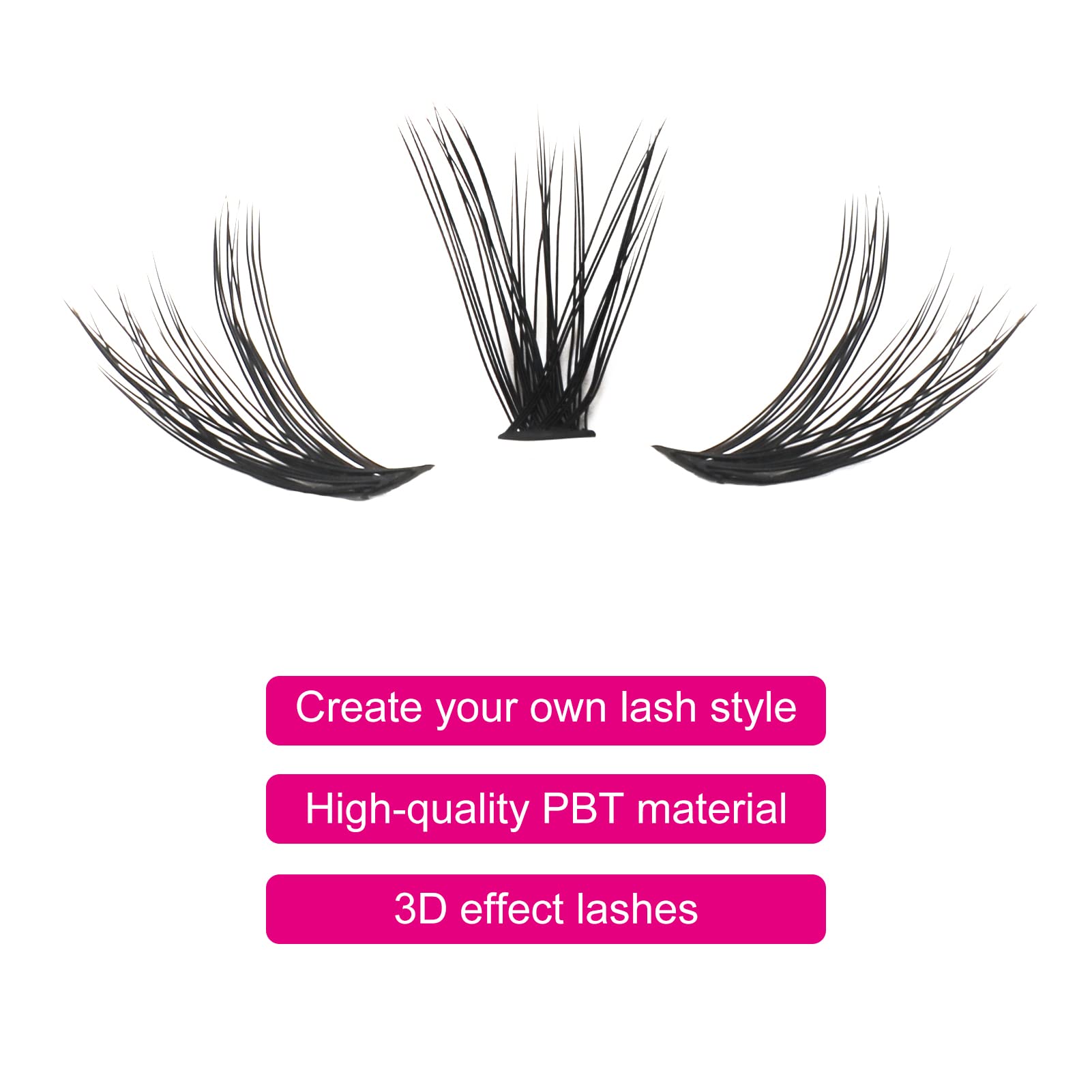 40D Black Mink Lash Clusters Extensions - 0.07mm Individual Cluster Lashes for DIY Eyelash Extensions at Home | Professional Makeup (11mm) | Perfect for Parties, Weddings & Daily Wear