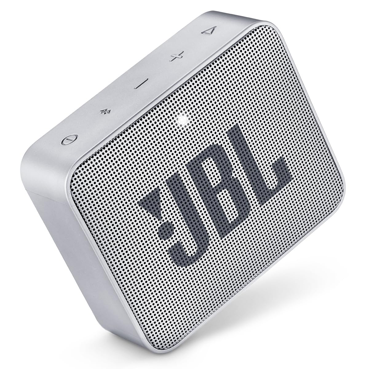 JBL GO2 Waterproof Ultra Portable Bluetooth Speaker - Wireless Mini Speaker with 5 Hours Playtime, IPX7 Waterproof, Built-in Mic for Calls - Perfect for Travel, Beach, Pool & Outdoor Adventures (Gray)
