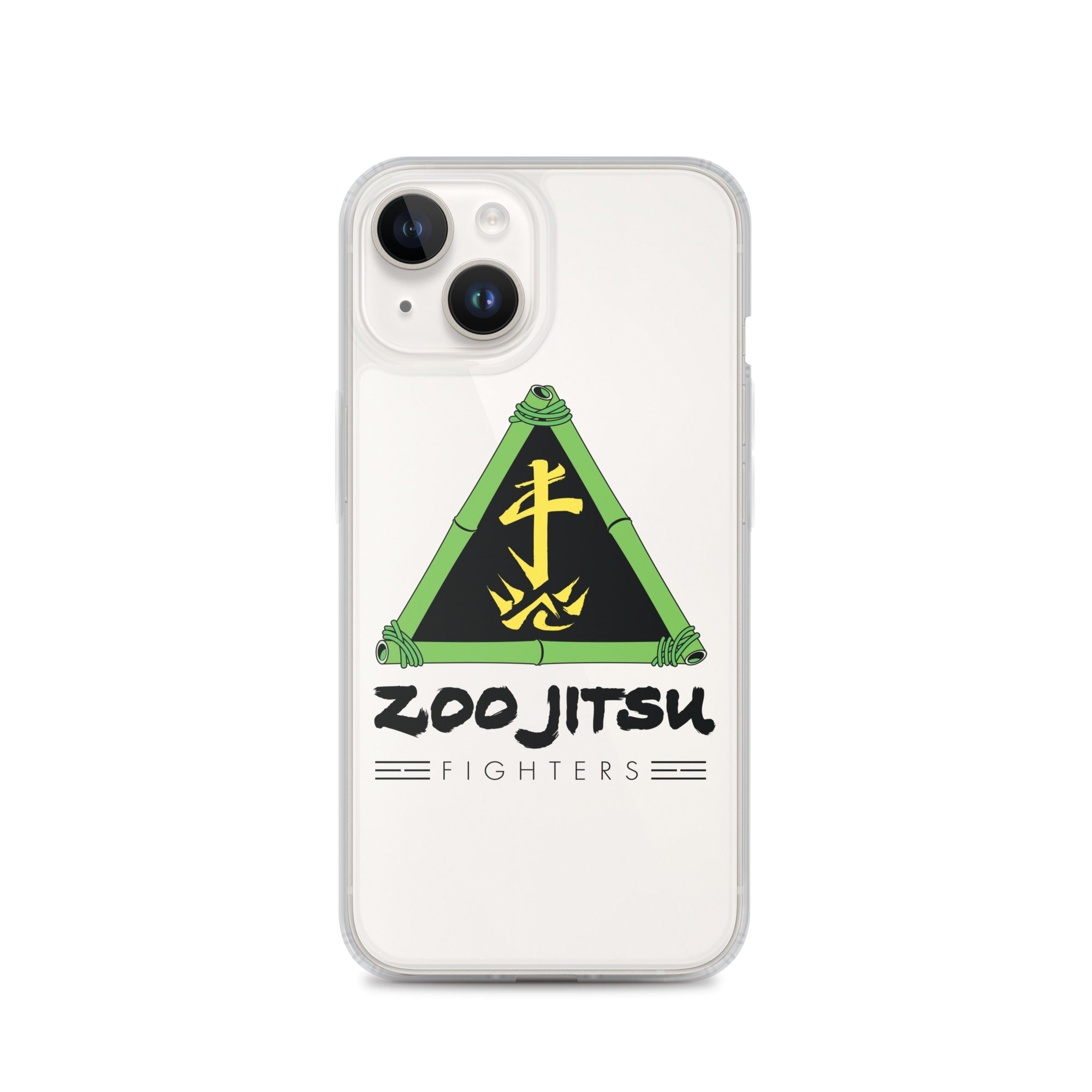 Zoo Jitsu Fighters Logo Clear Protective Case for iPhone 14/13/12/11 Pro Max XR XS - Slim Shockproof Phone Cover with Premium HD Print - Perfect for Martial Arts Fans & Anime Lovers
